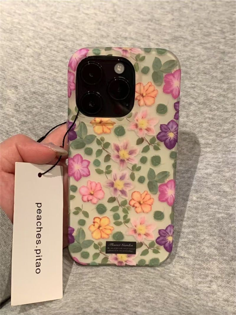 Colorful flower case for iPhones
