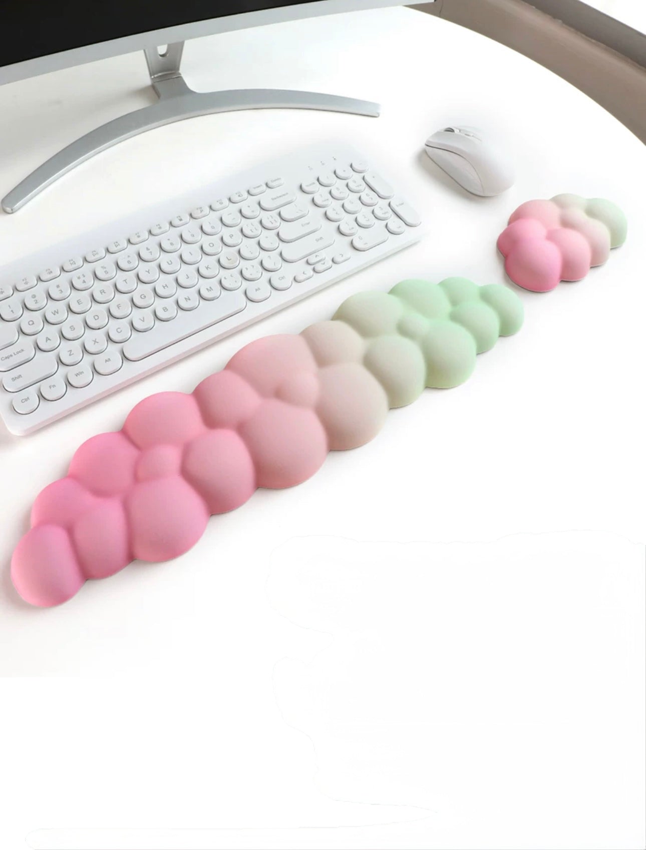 Cloud Bubble Wrist Rest Pad – Ergonomic Support in Pastel Colors