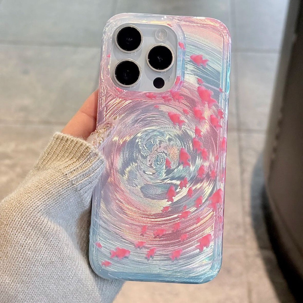 Pink Vortex iPhone Case