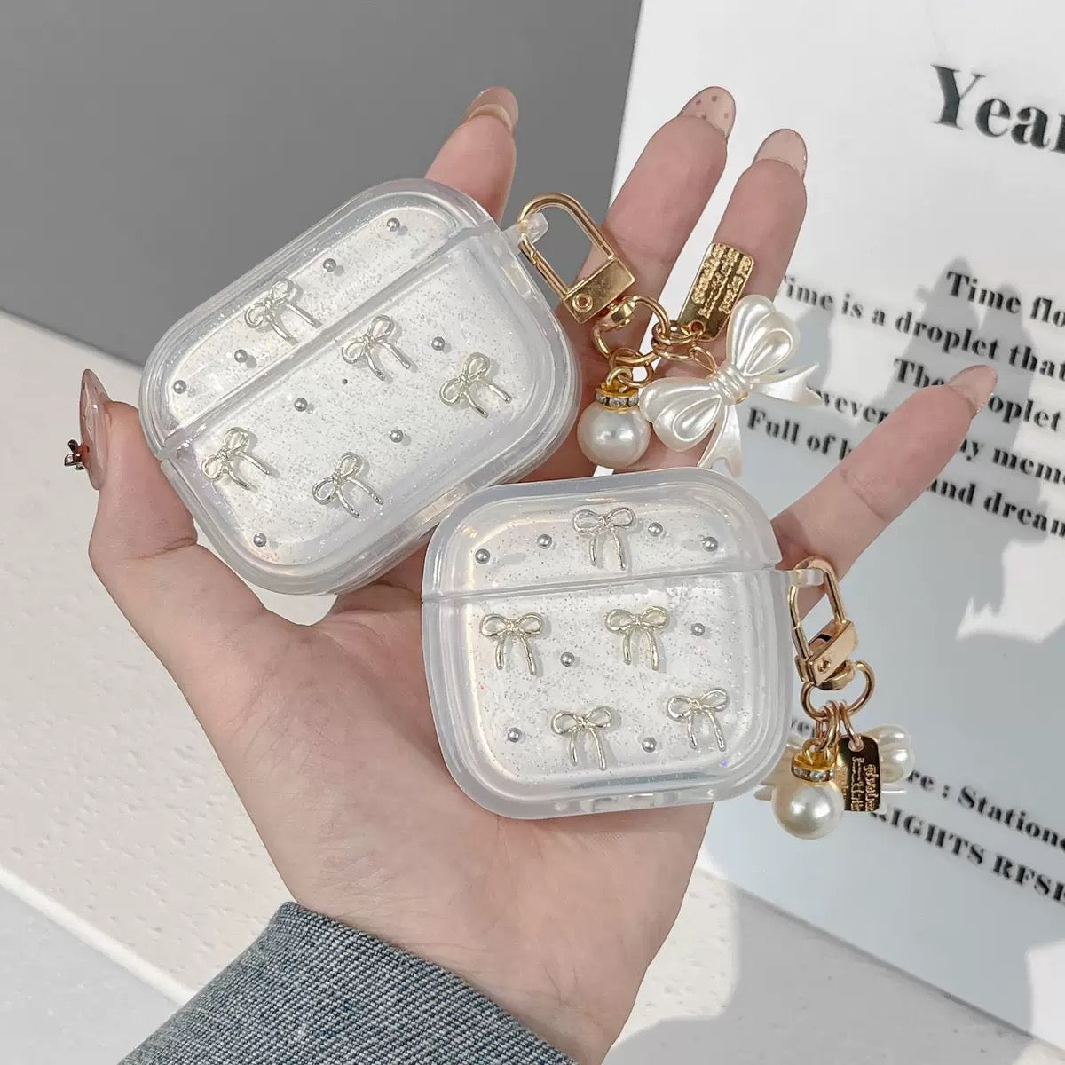 Phantom Bow Pendant AirPods Case