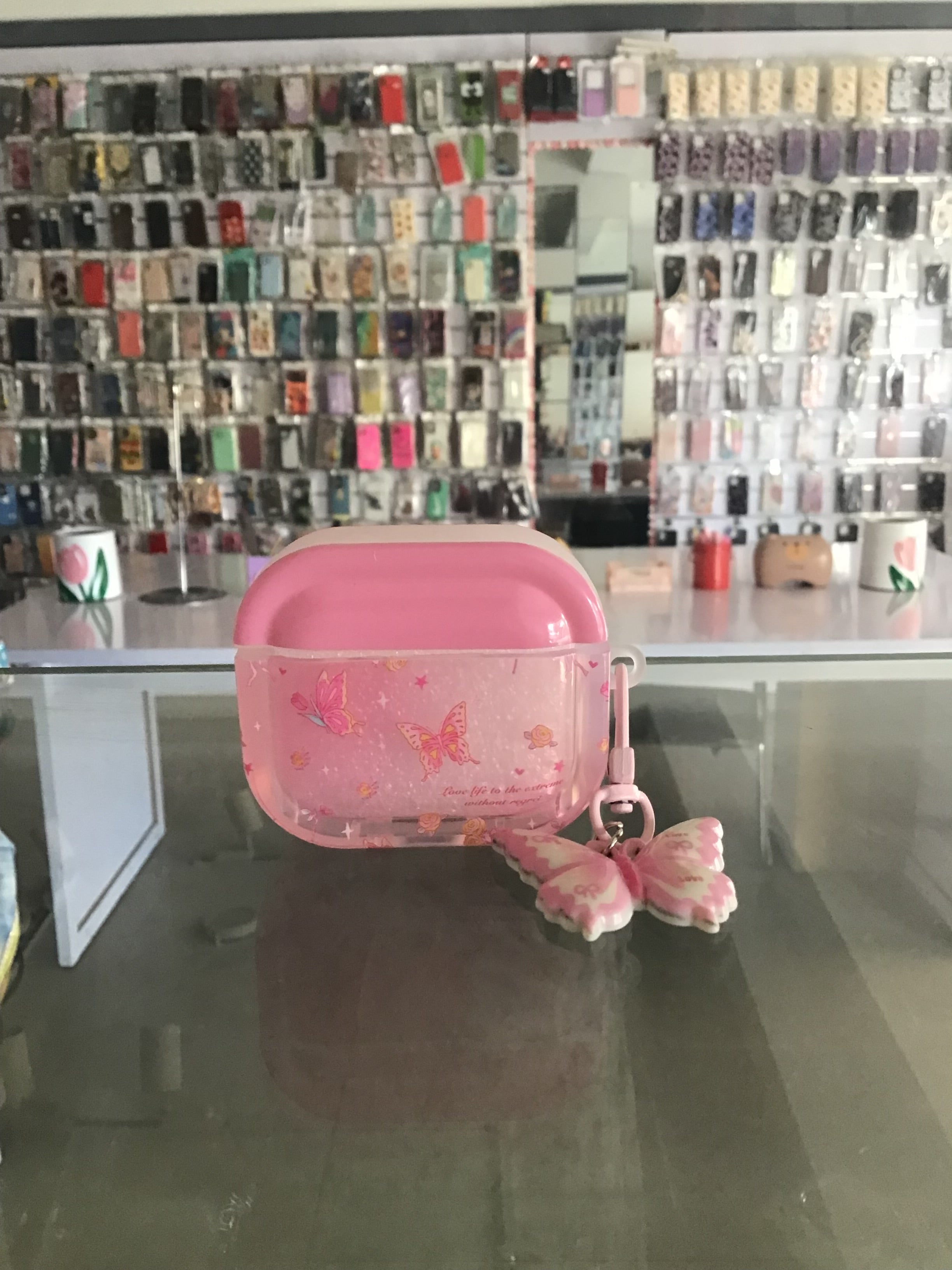 Butterfly Glitter AirPods Case