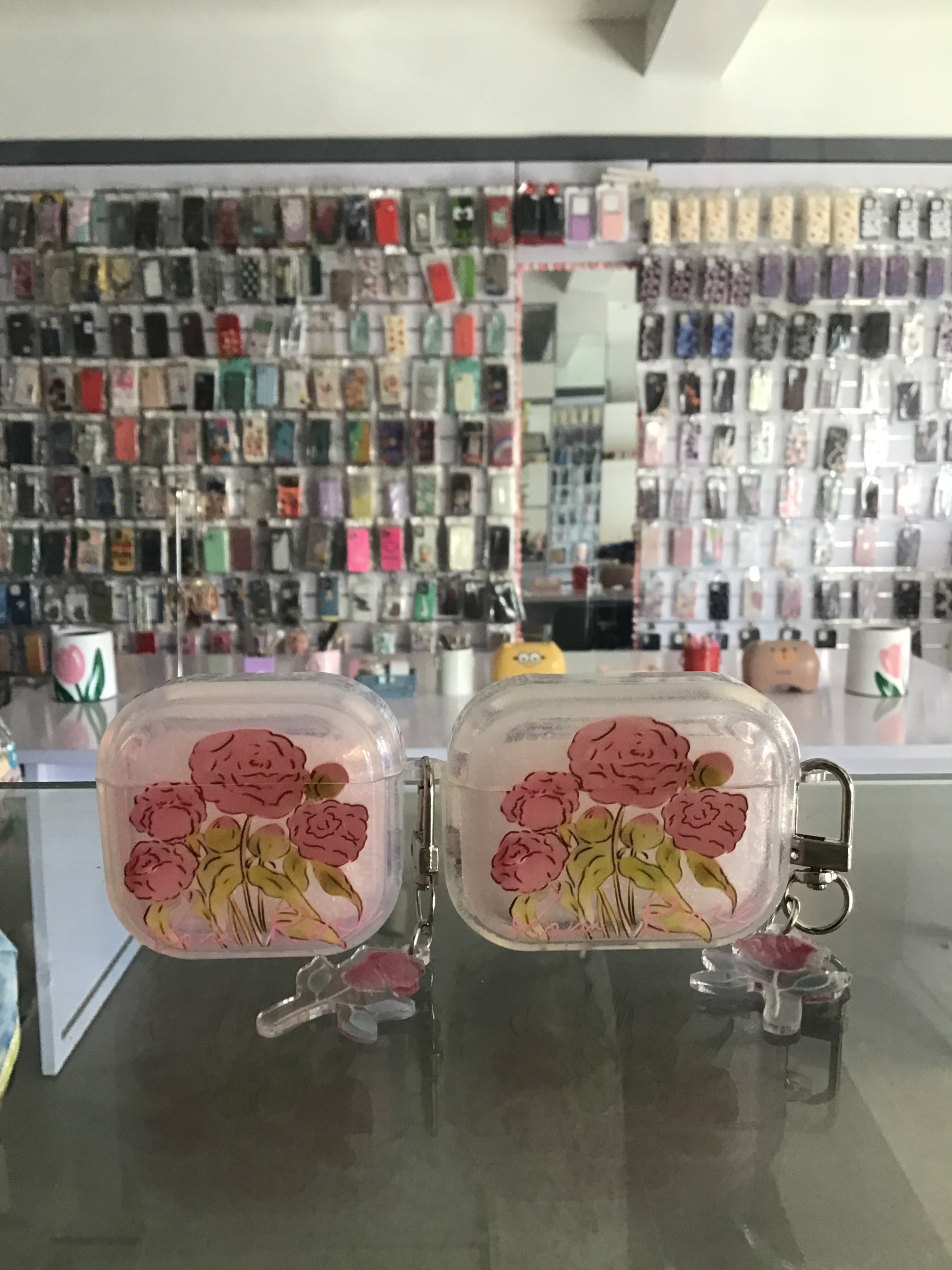 Blush Rose AirPods Case (with Charm)