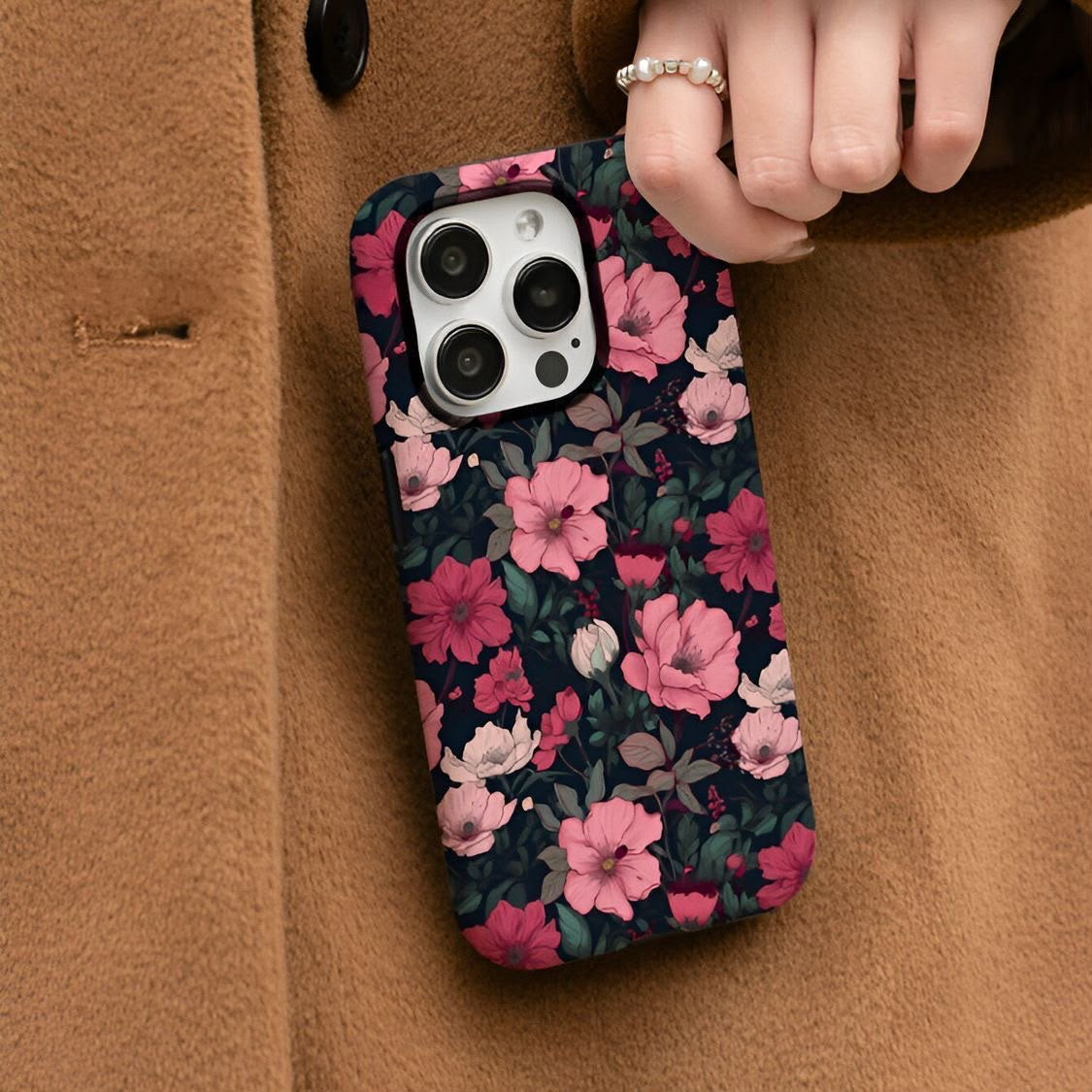 Pink Camellia iPhone case