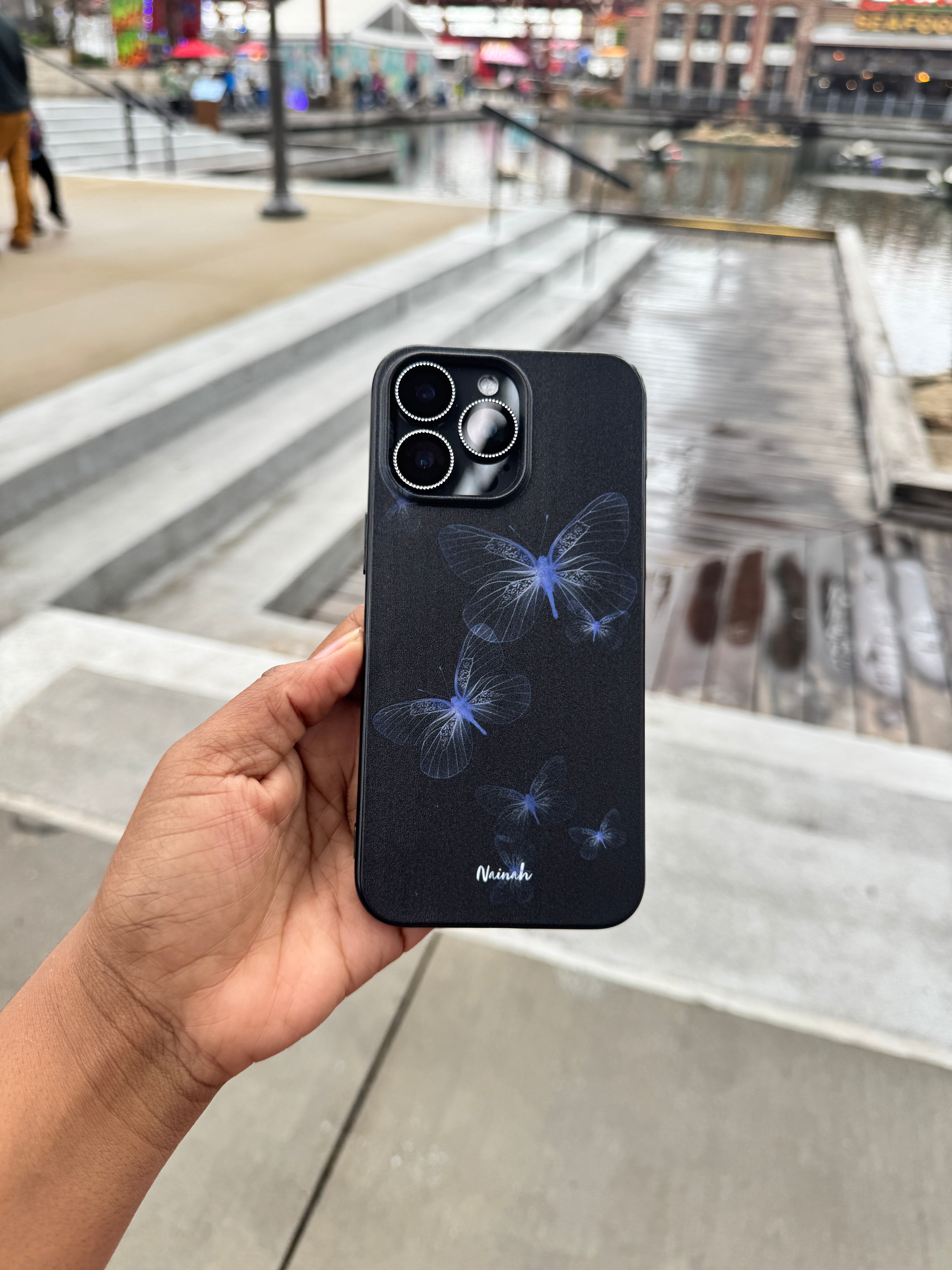 Neon Butterflies Case For iPhones