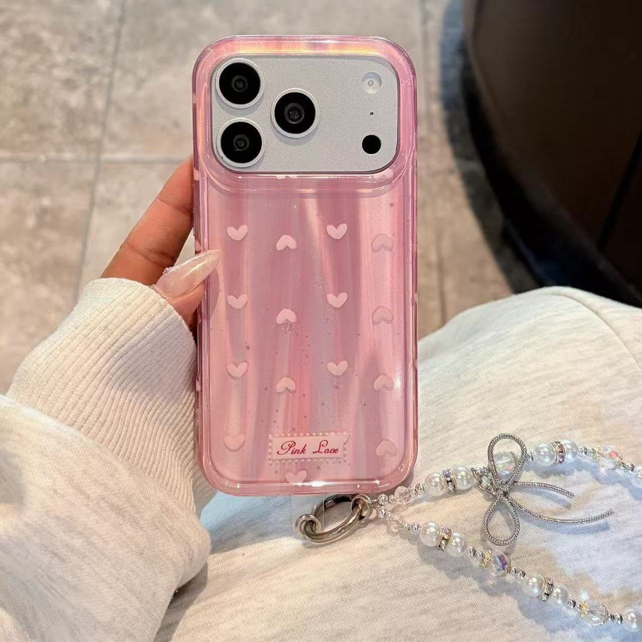 Pink Heart IPhone Case