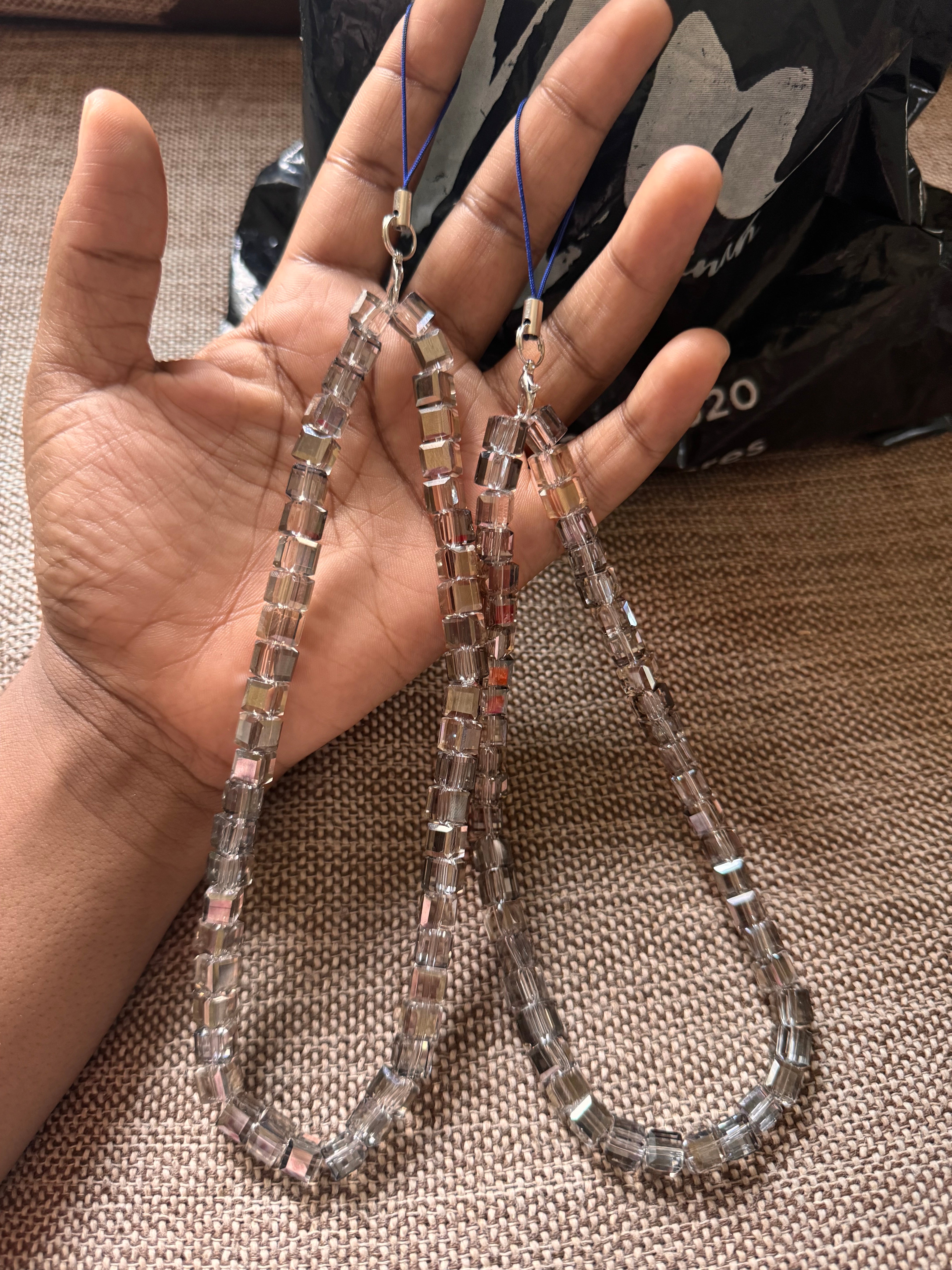 Shiny luxury phone charms