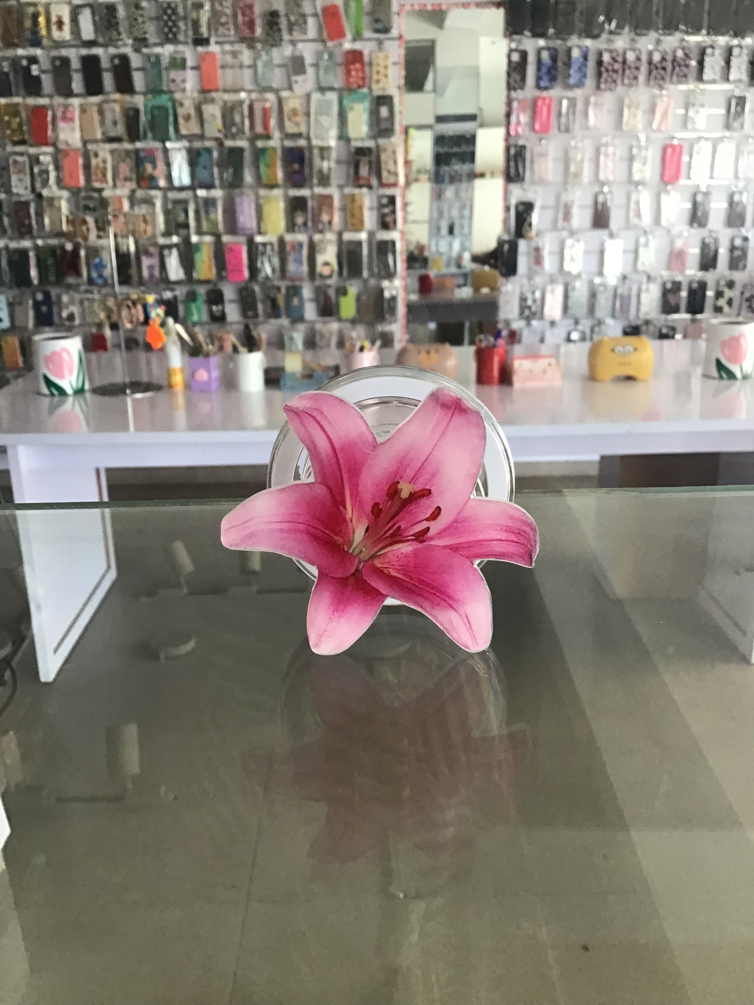 Pink Oriental Lilies Magsafe Phone Grip