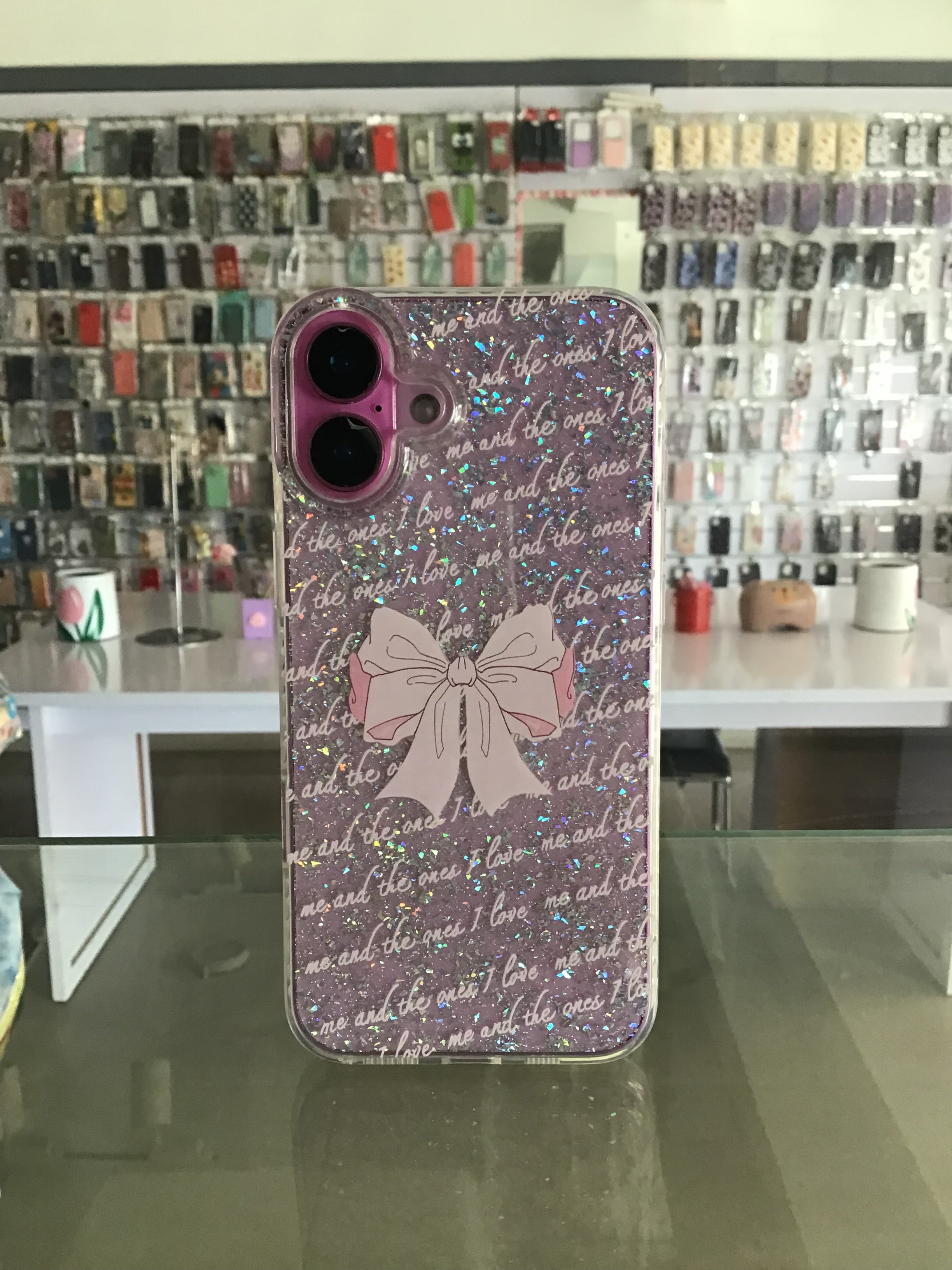 Glitter Bow Case