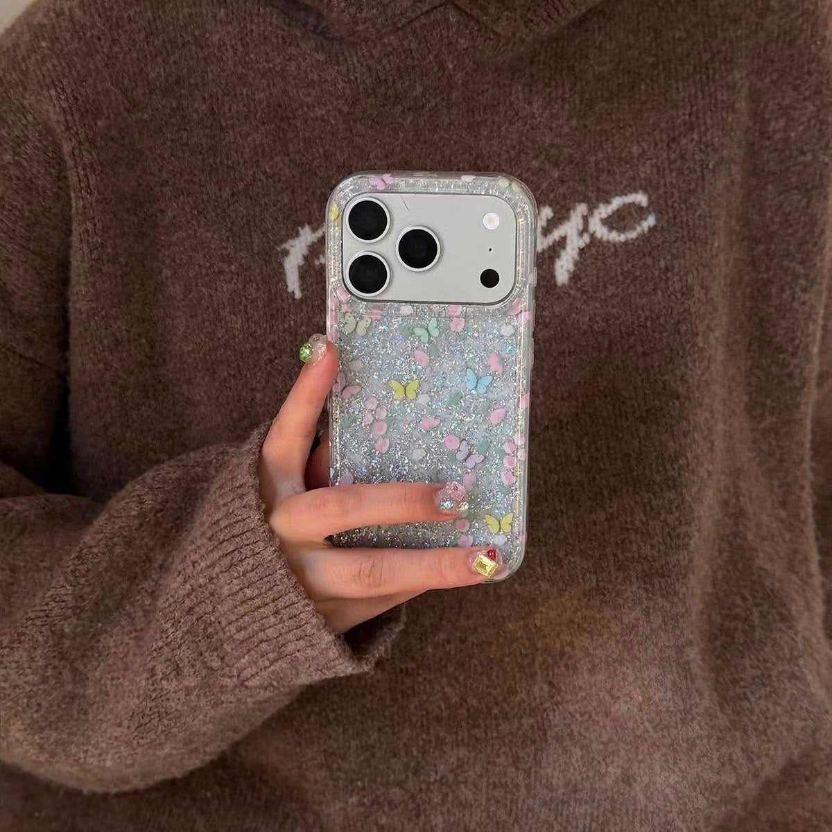 Glitter Butterfly iPhone Case