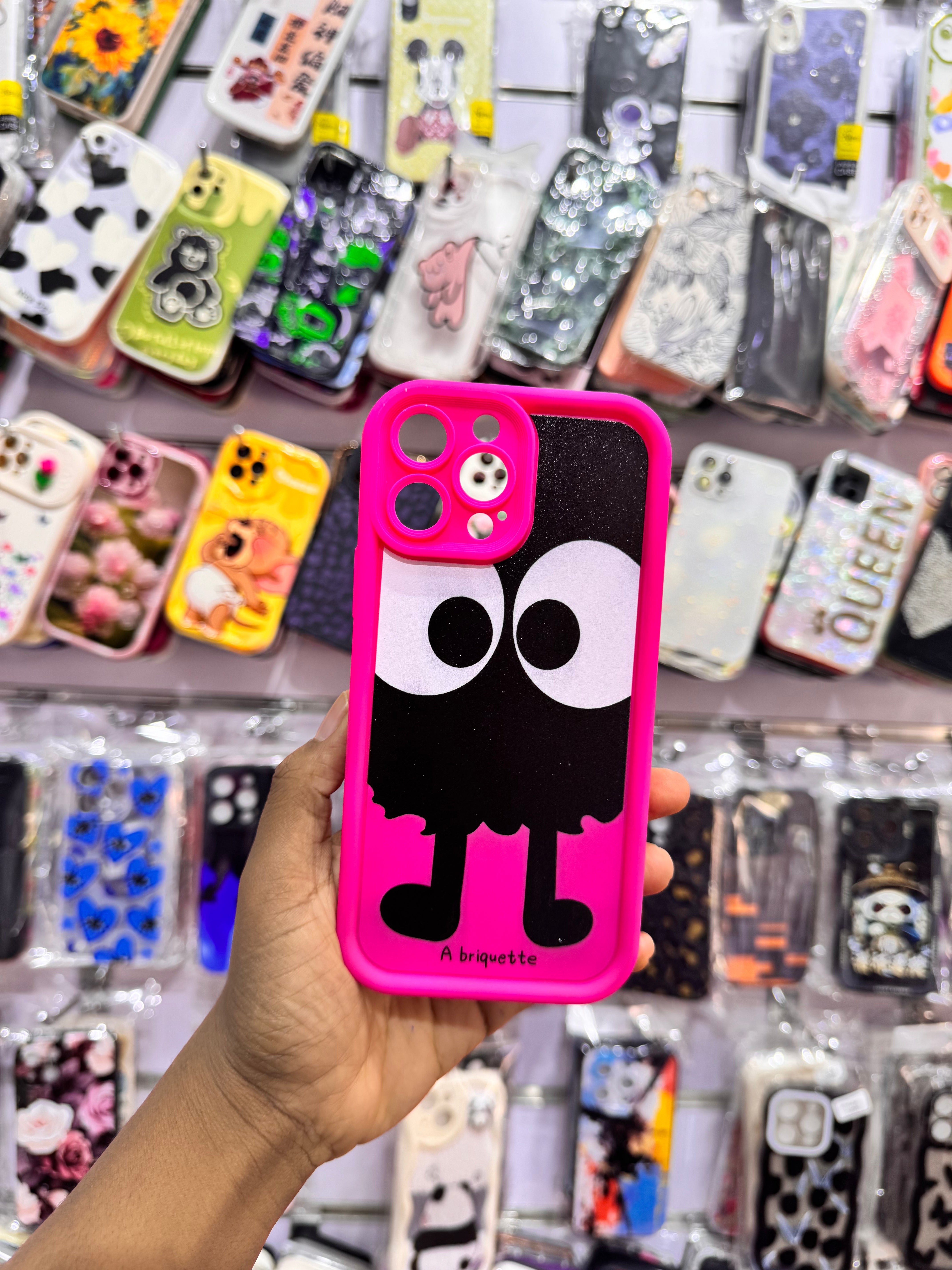 A briquette Case for iPhones