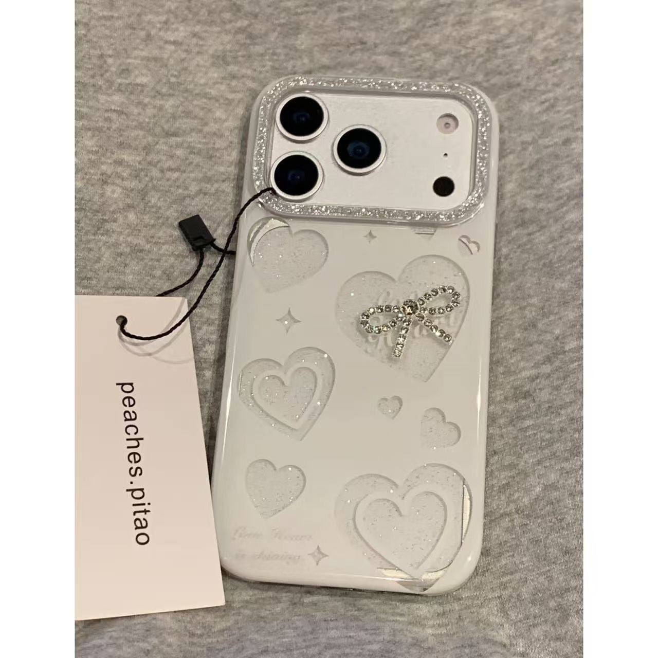 Glitter Heart Case For IPhones