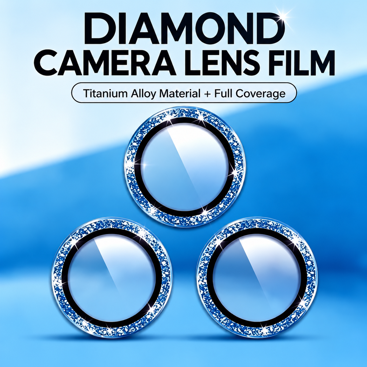 Glacier  Camera Lens Protector – Full Coverage Titanium Alloy for iPhone