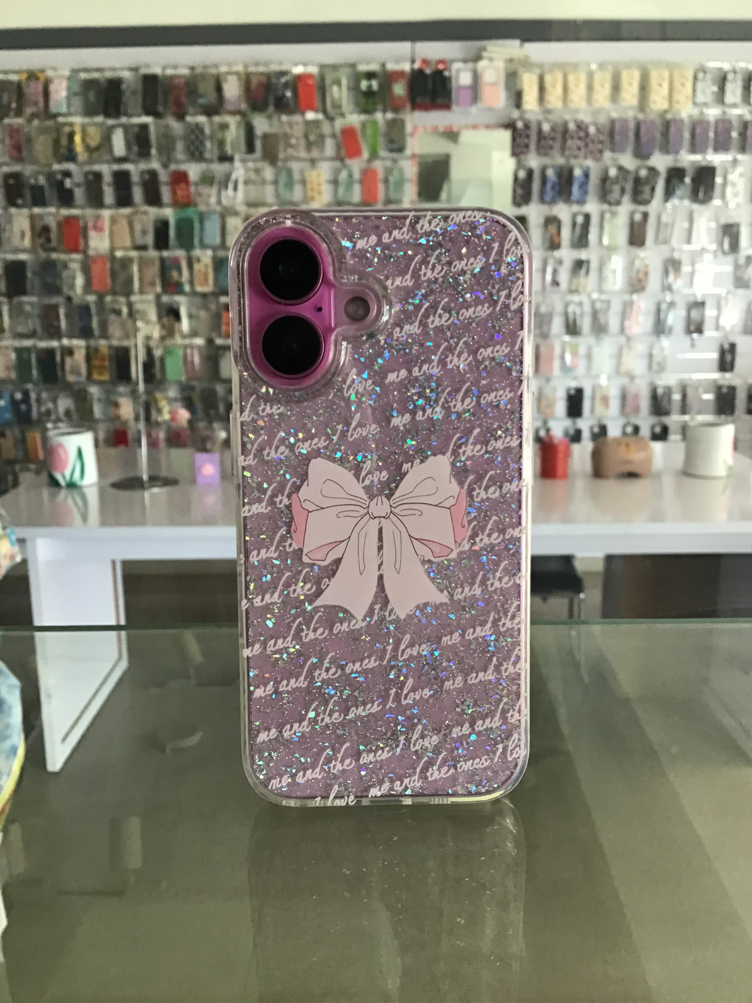 Glitter Bow Case