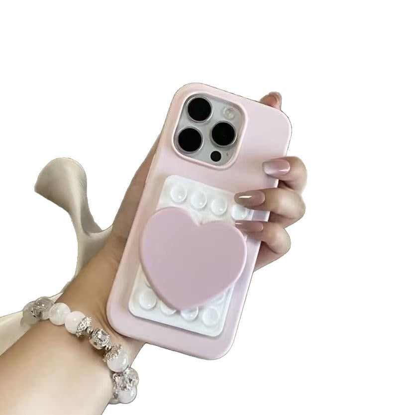 Heart Suction Mirror iPhone Case