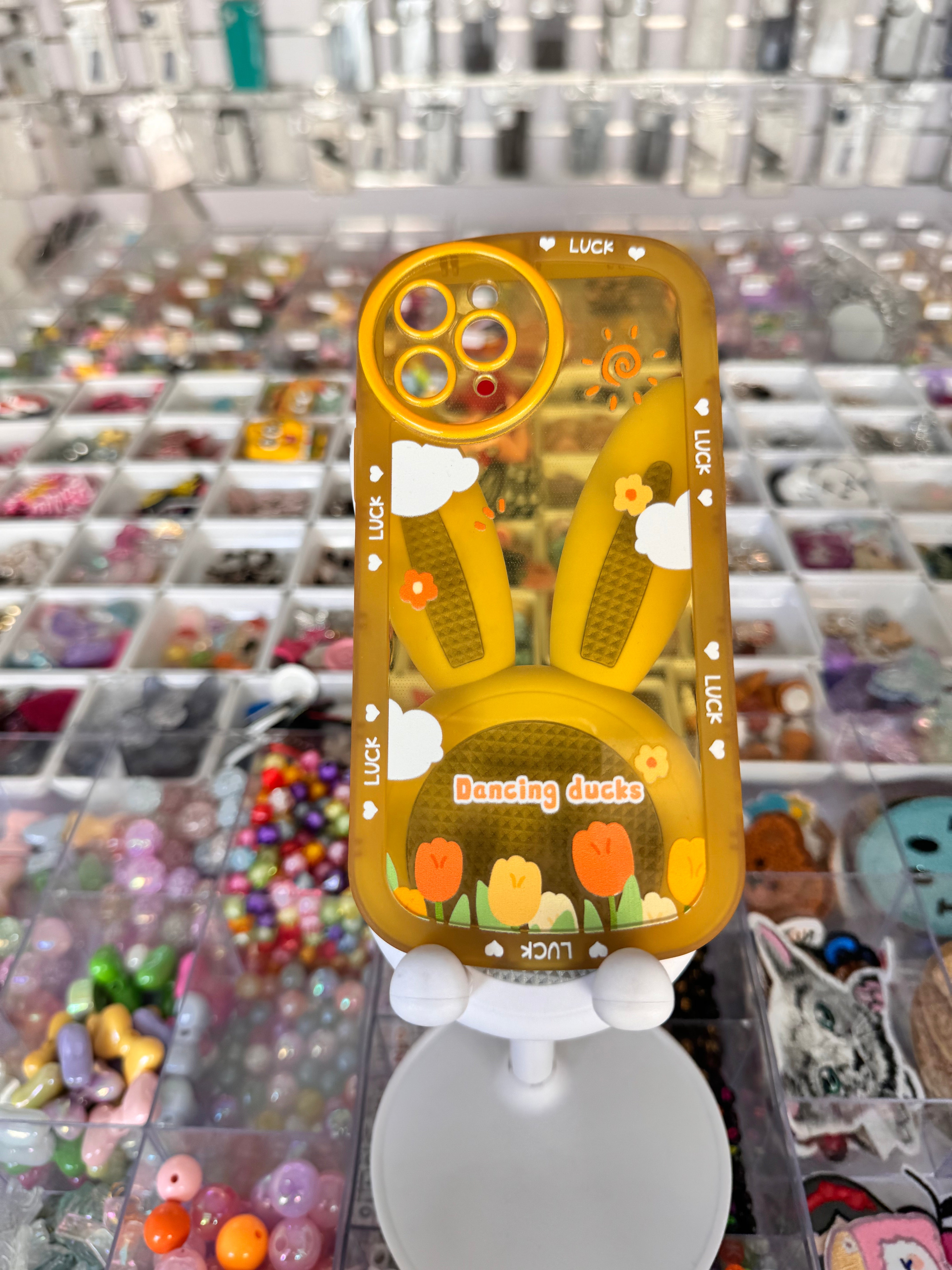 Dancing ducks yellow case for iPhones