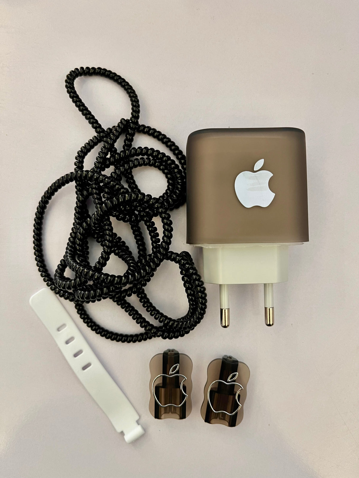 Dark Apple charger protector set