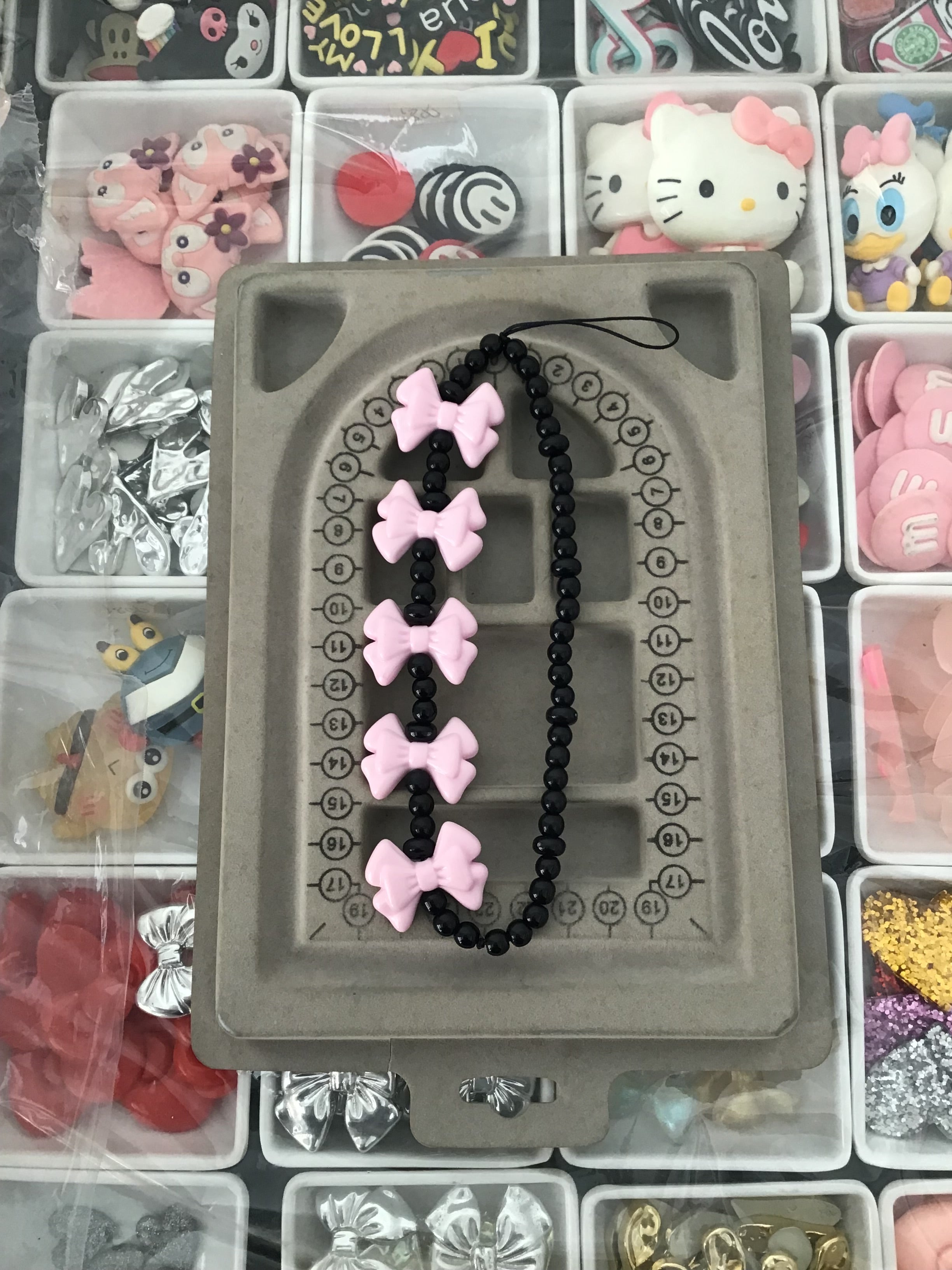 Pink Bow  Phone Charm