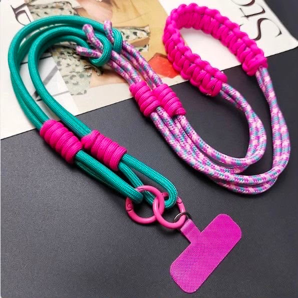 Floral, Handmade woven, durable, outdoor anti-lost strap