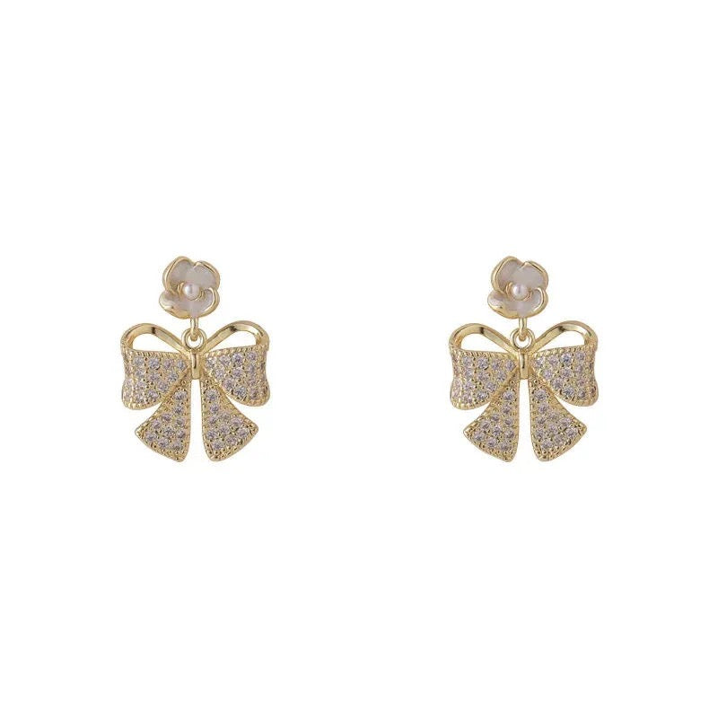 Gold Flower Earring