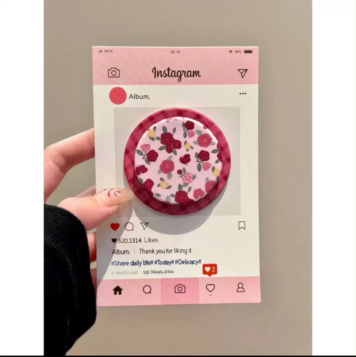 Floral Magnetic phone Grip