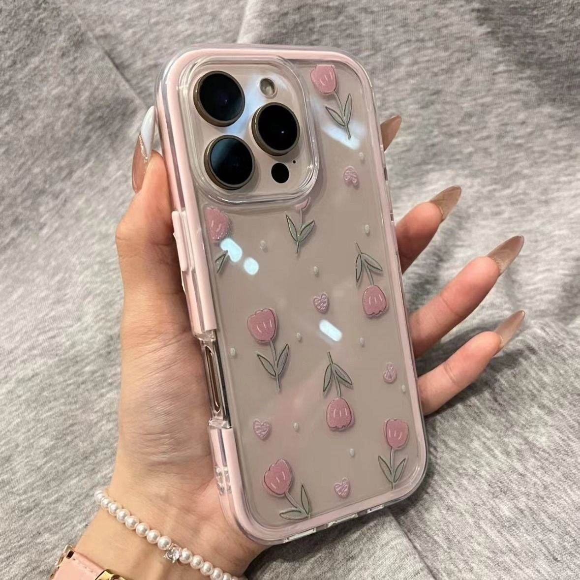 Pink Tulip iPhone Case