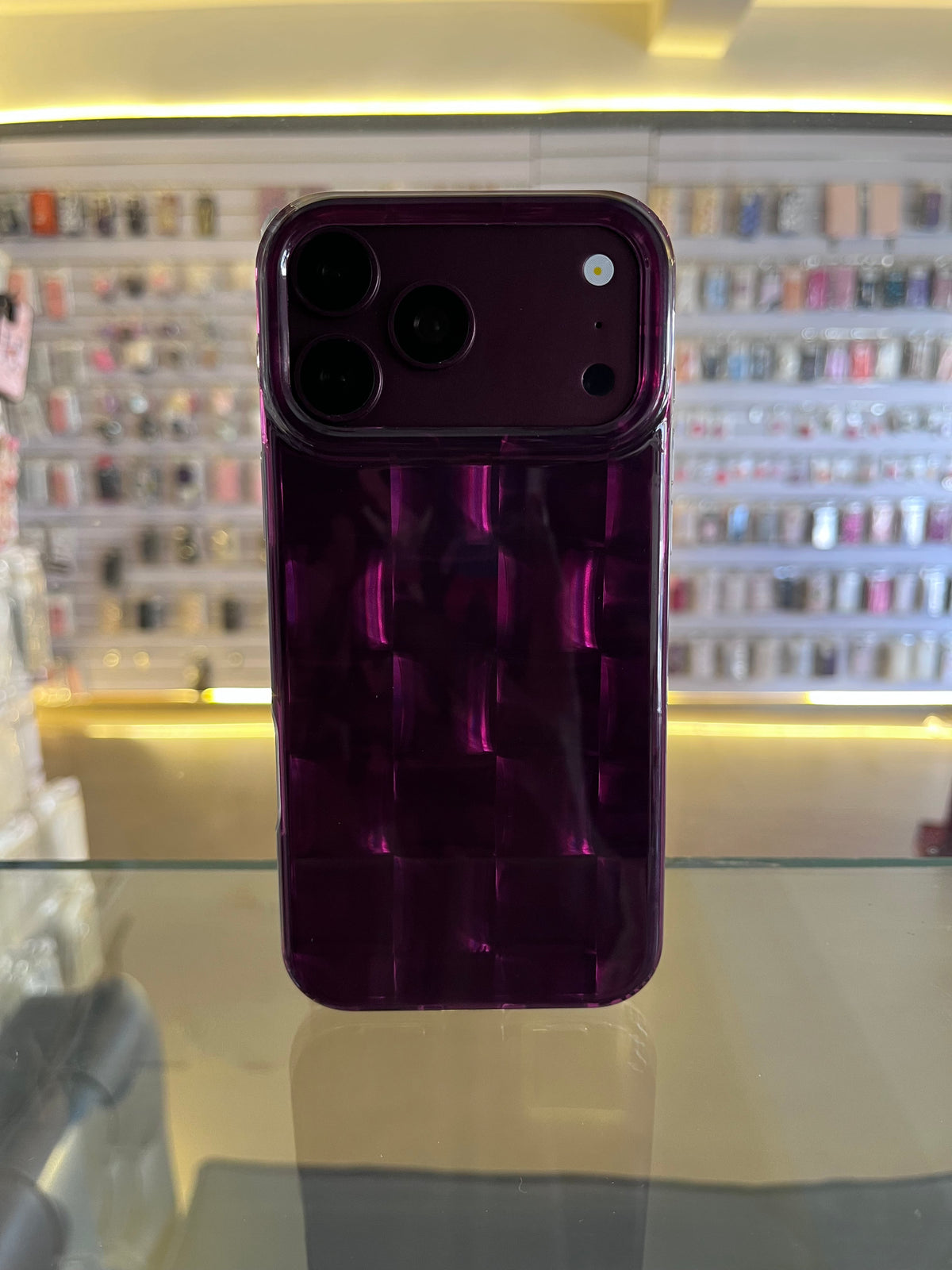 Premium Laser Square Case For iphones with strap