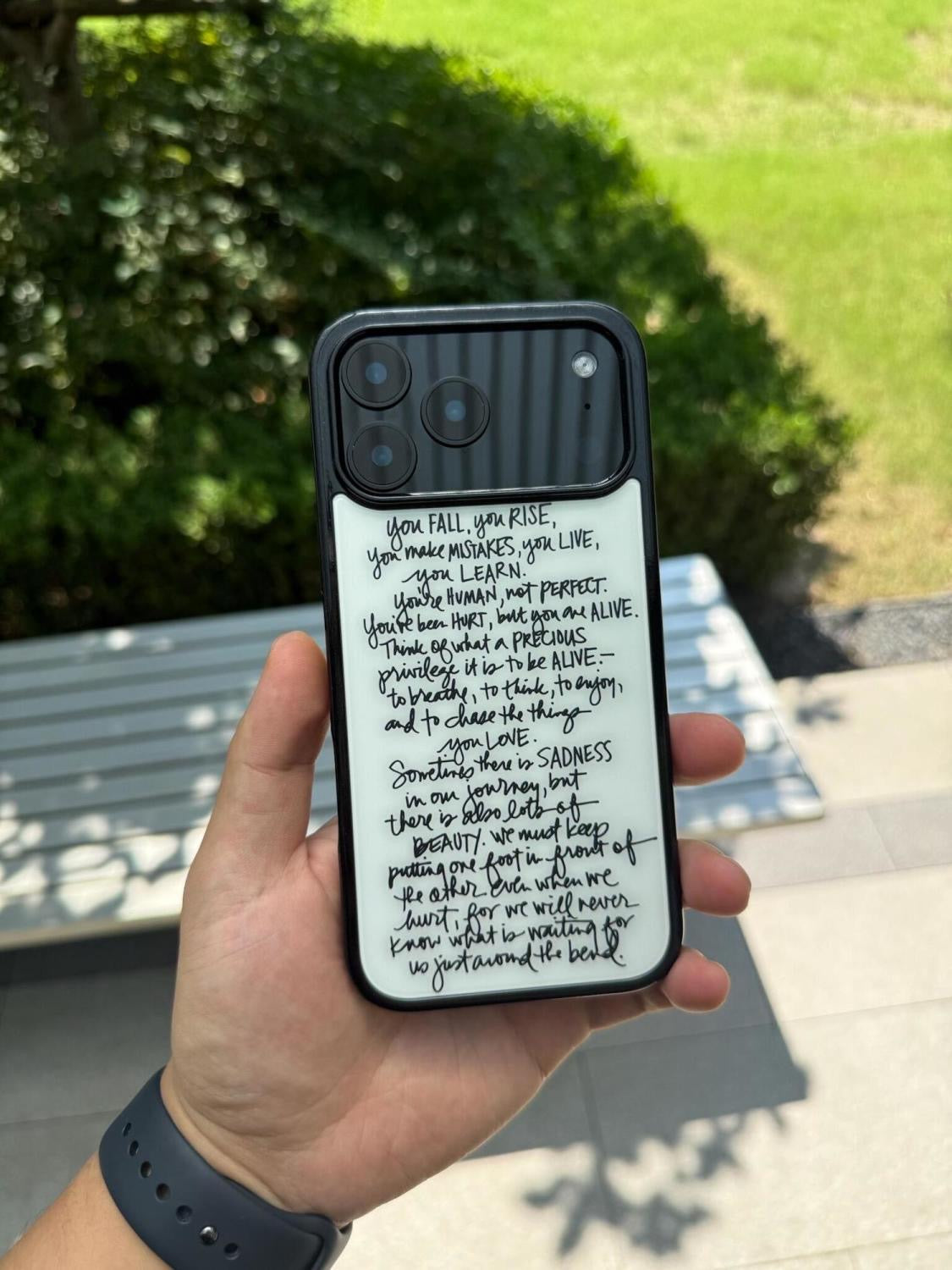 Handwritten case for iPhones