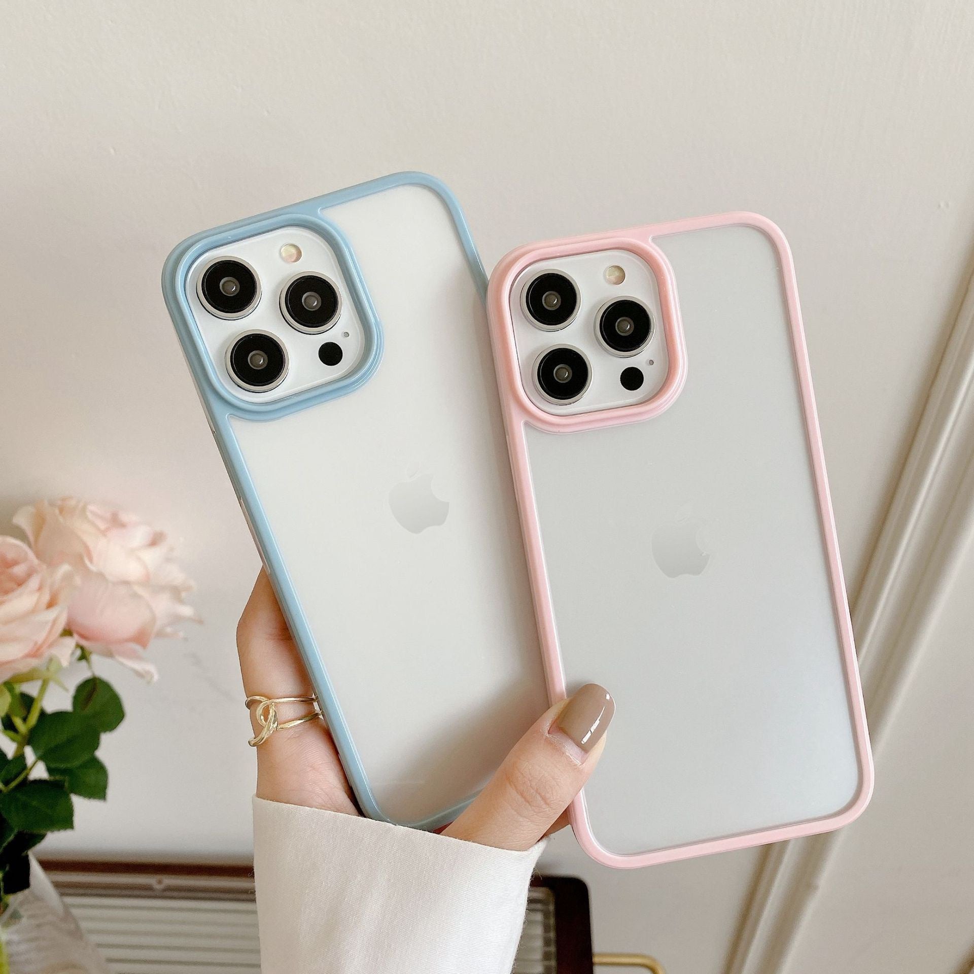 Transperent candy color Case for iPhones