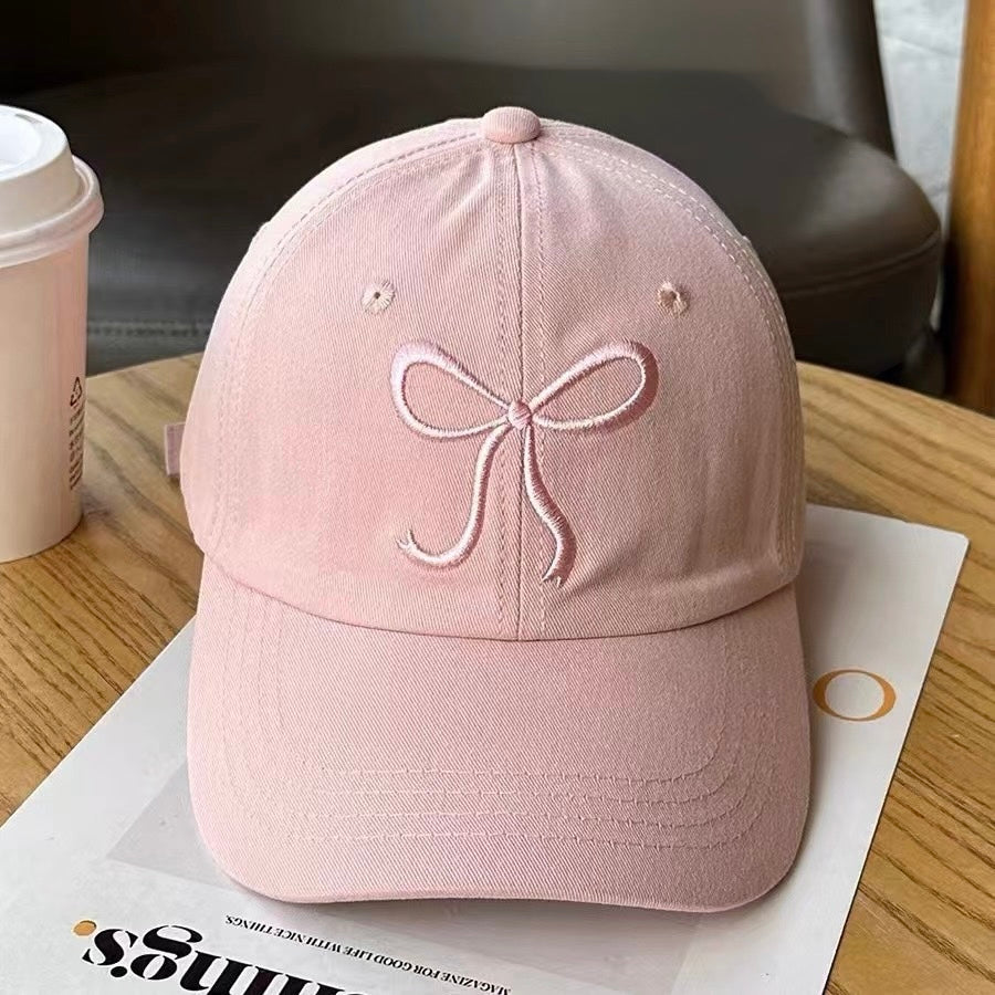 Bow Embroidery Cap