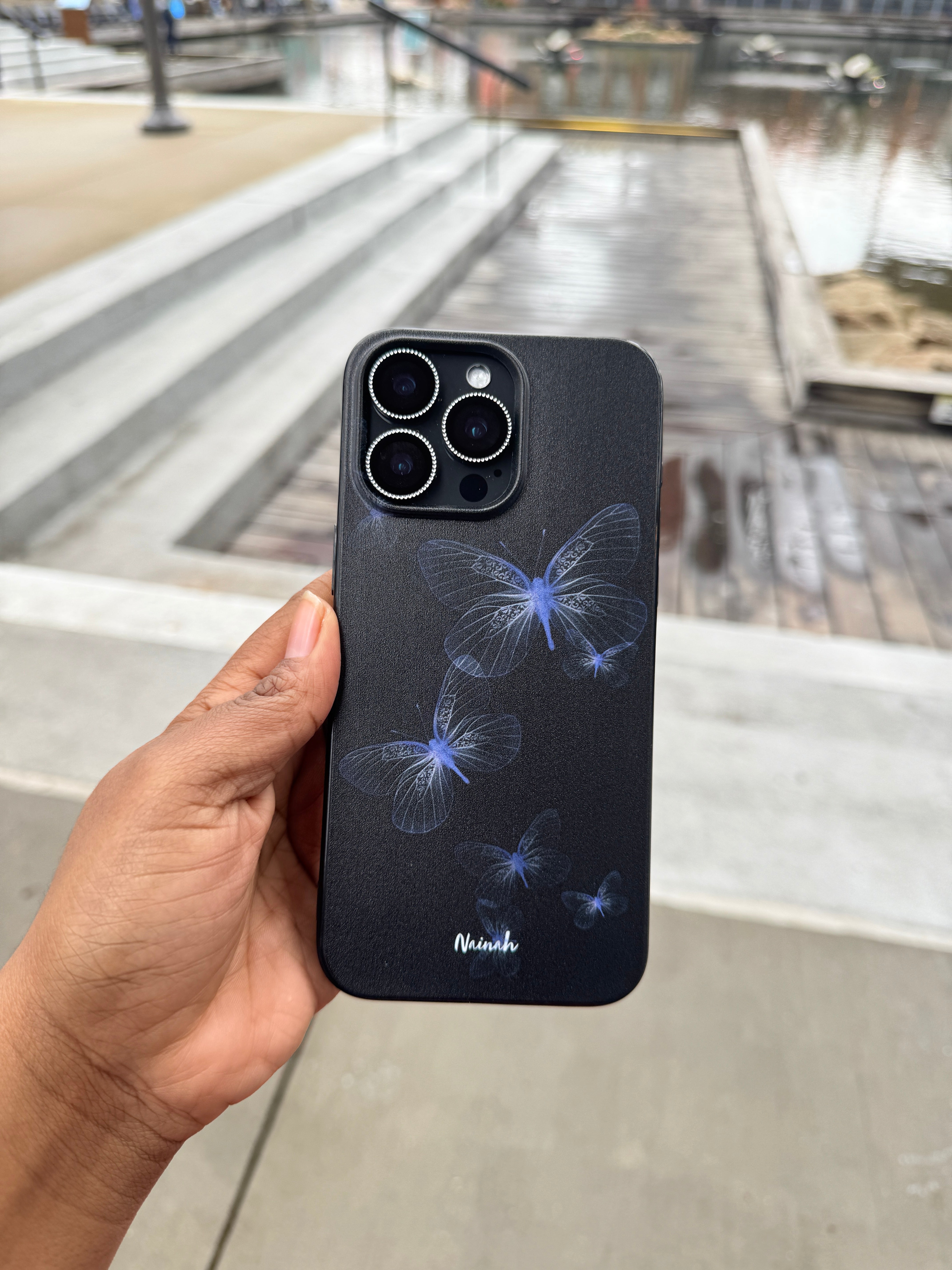 Neon Butterflies Case For iPhones