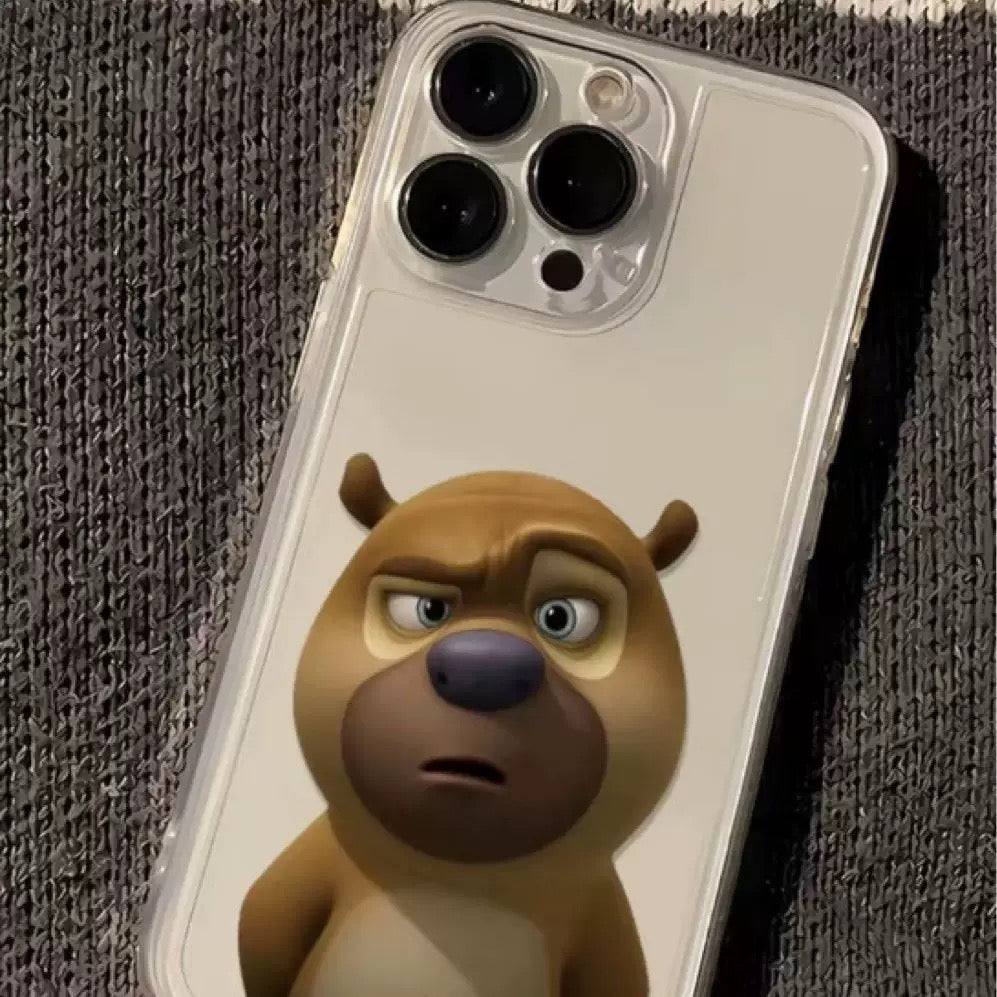 3D Transparent Bear iPhone Case
