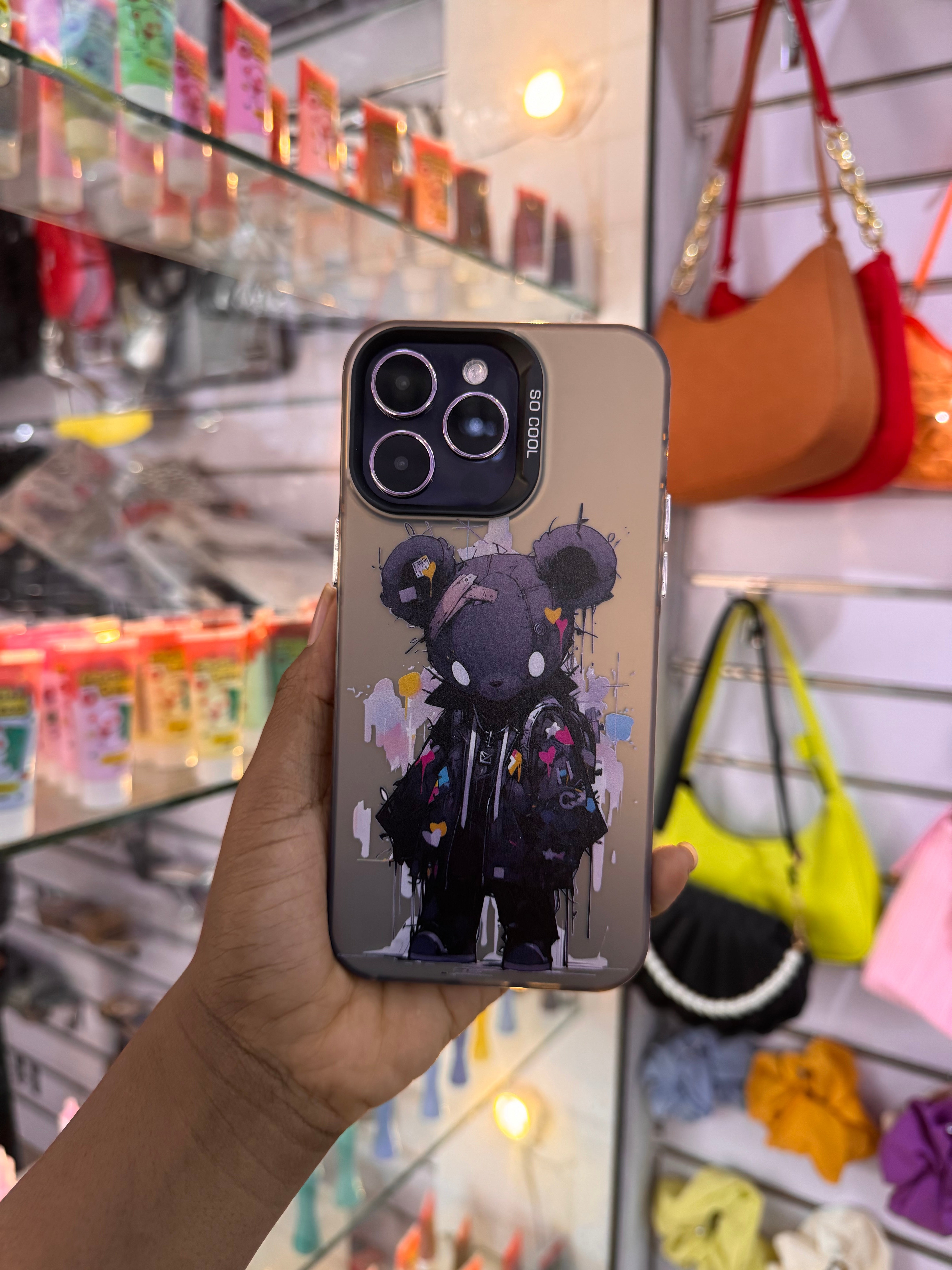 Voilet Bear Case for iPhones