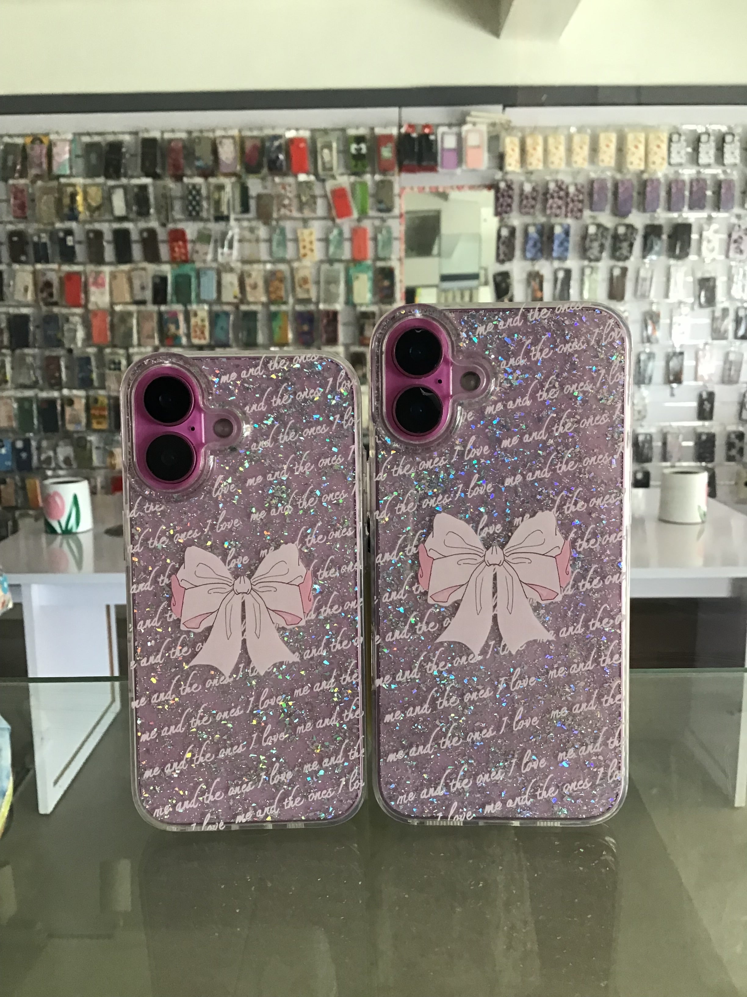 Glitter Bow Case