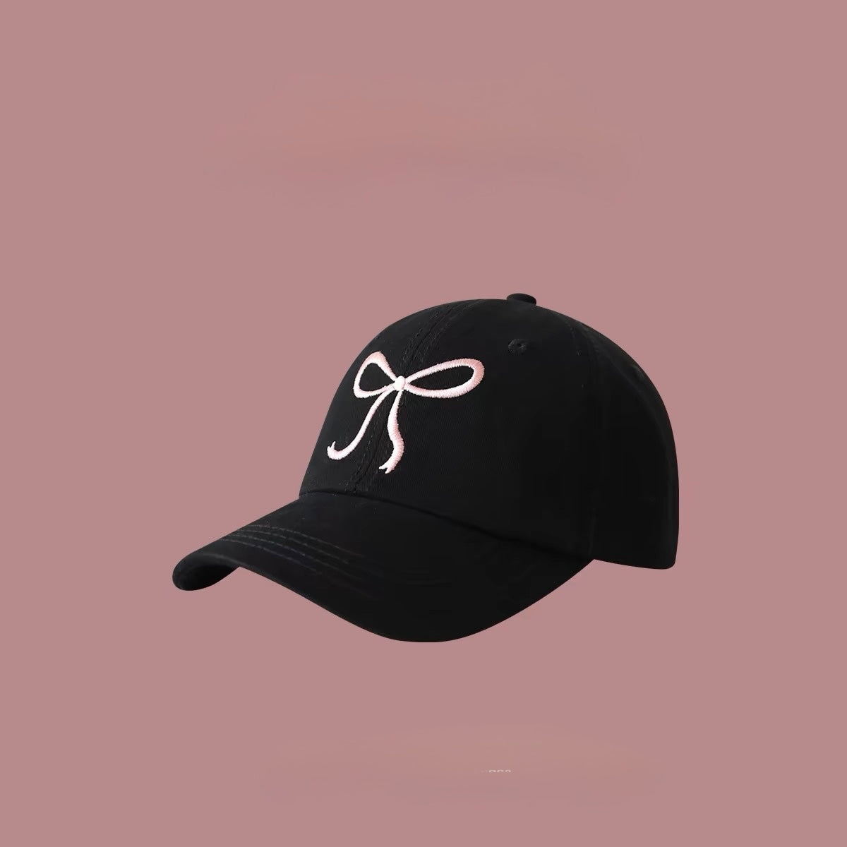 Bow Embroidery Cap