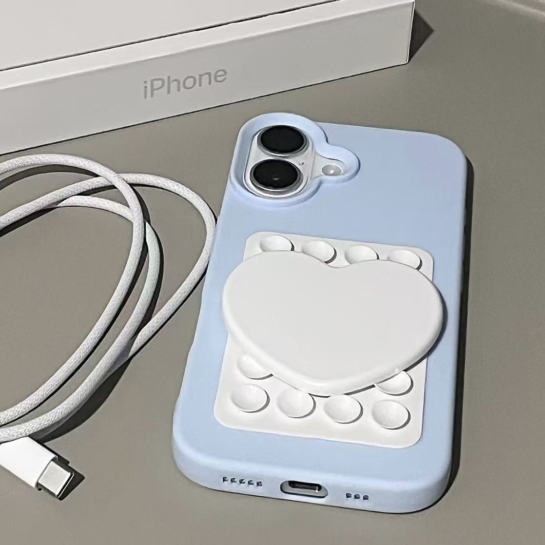 Heart Suction Mirror iPhone Case