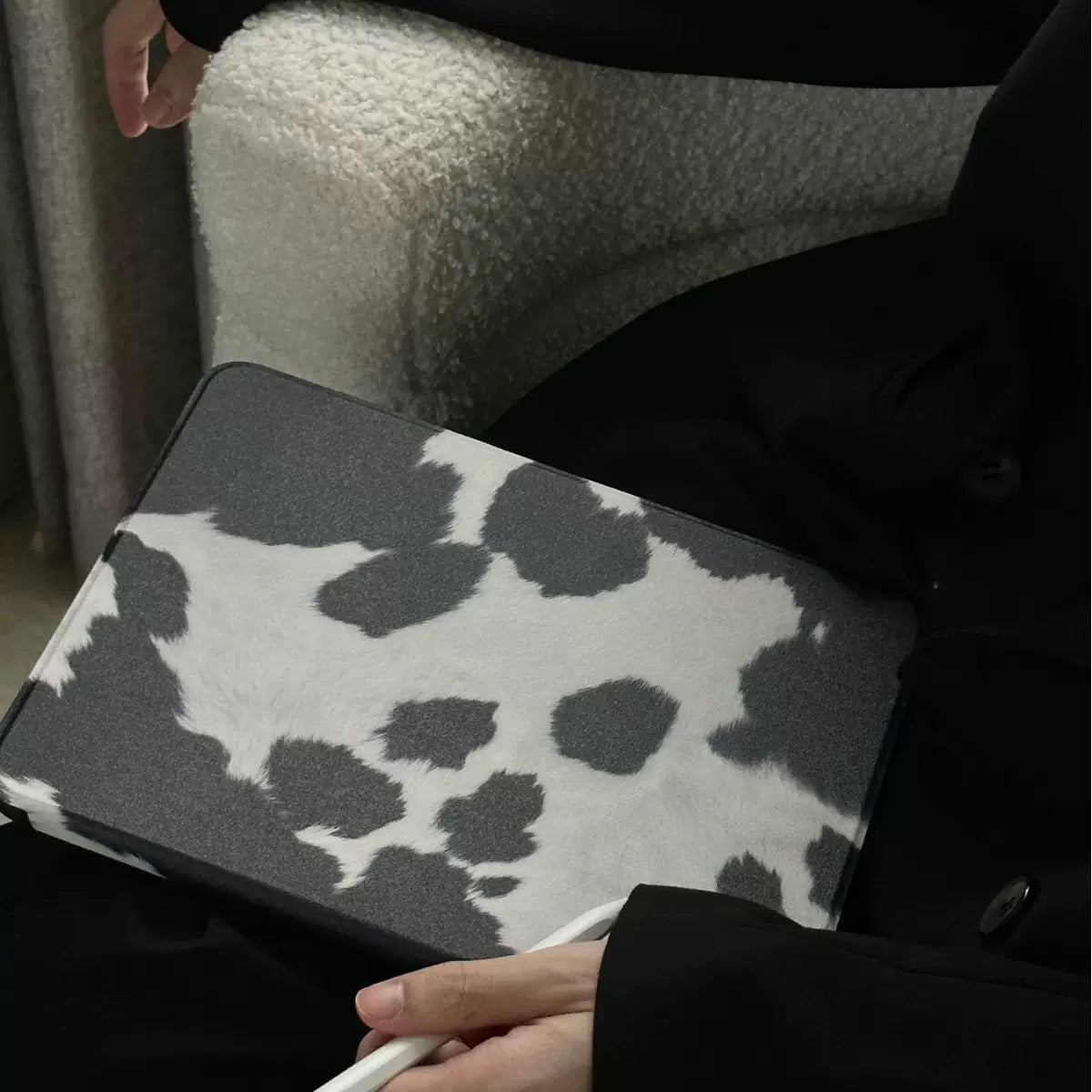 Cow Print iPad Case