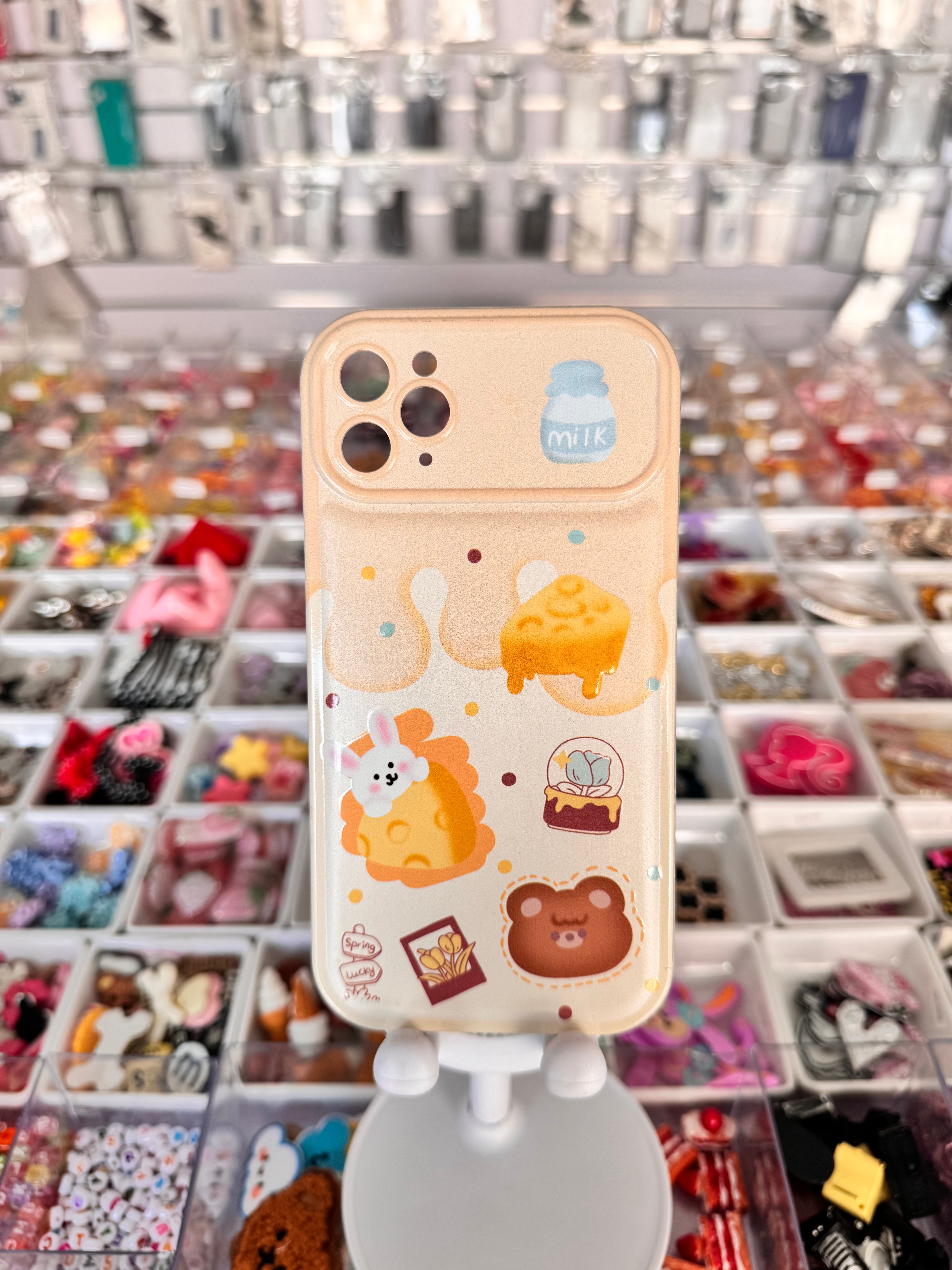 Milk and cheese case for iPhones