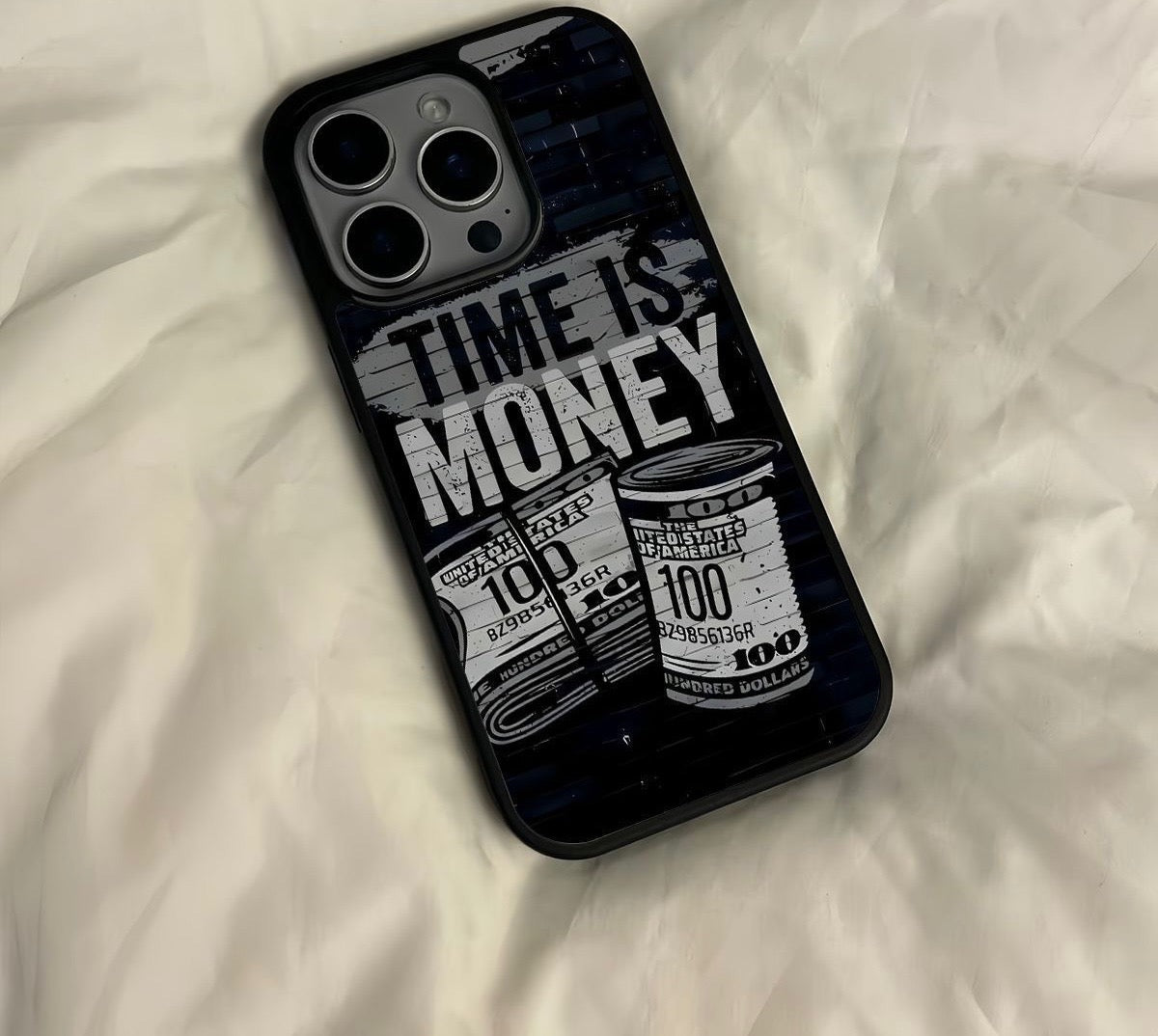 Time is money case for iPhones