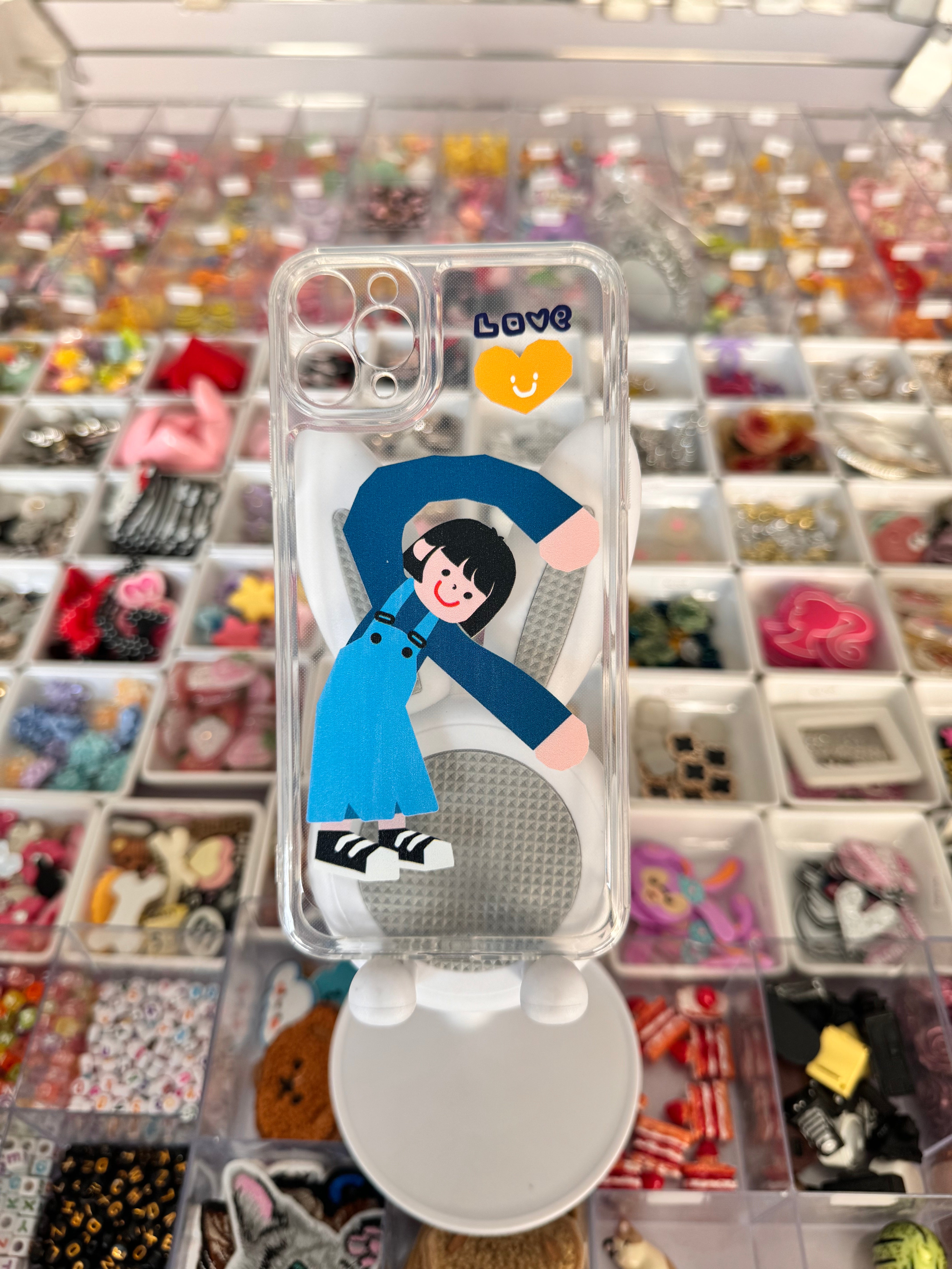 Love transperant case for iPhones