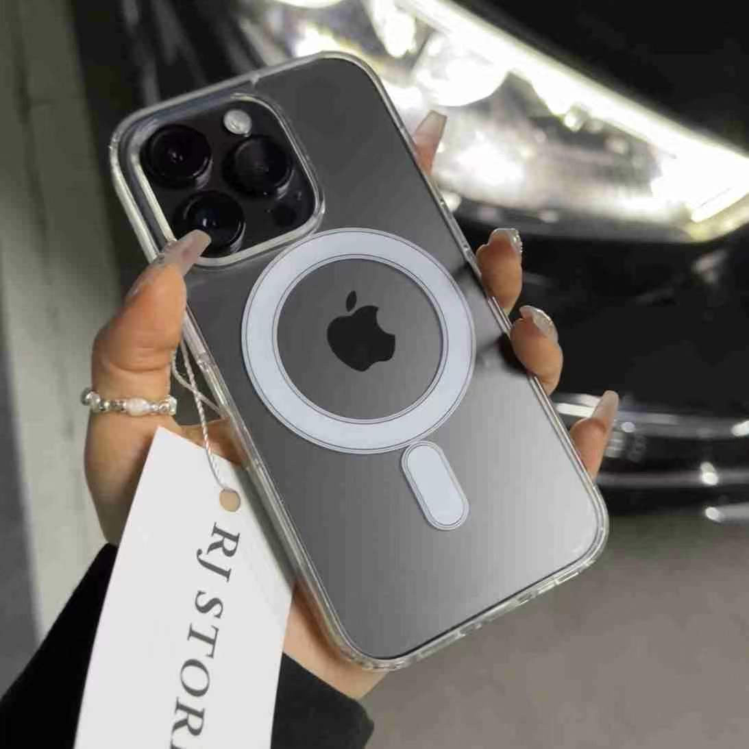 Transparent Mag safe Case For iPhones