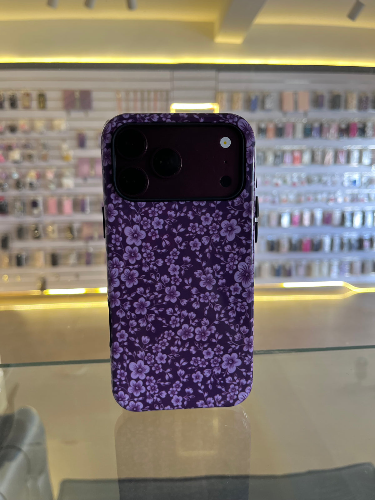 Purple Floral Pattern Case  For iphones
