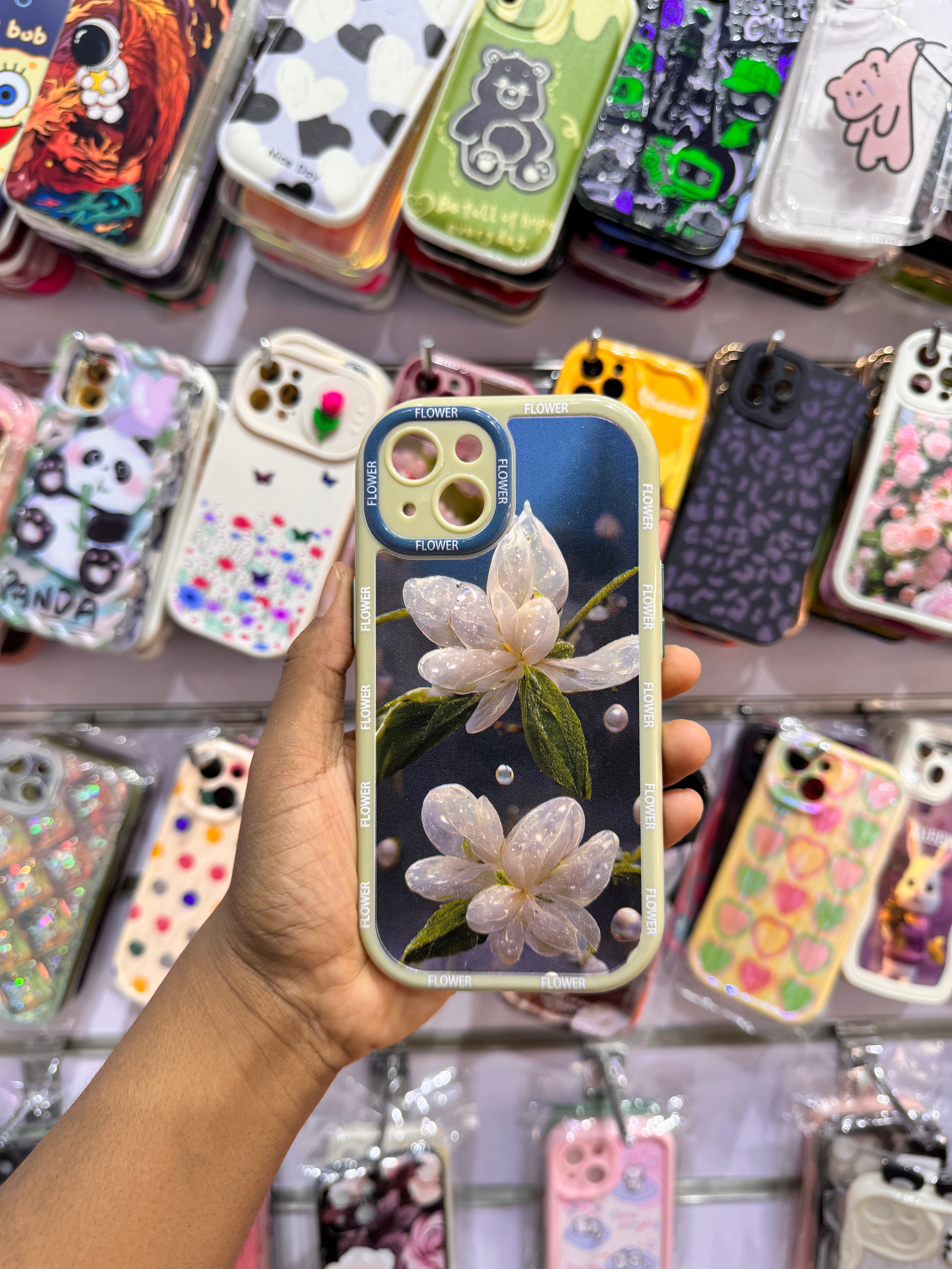 Green Flower Case For IPhones
