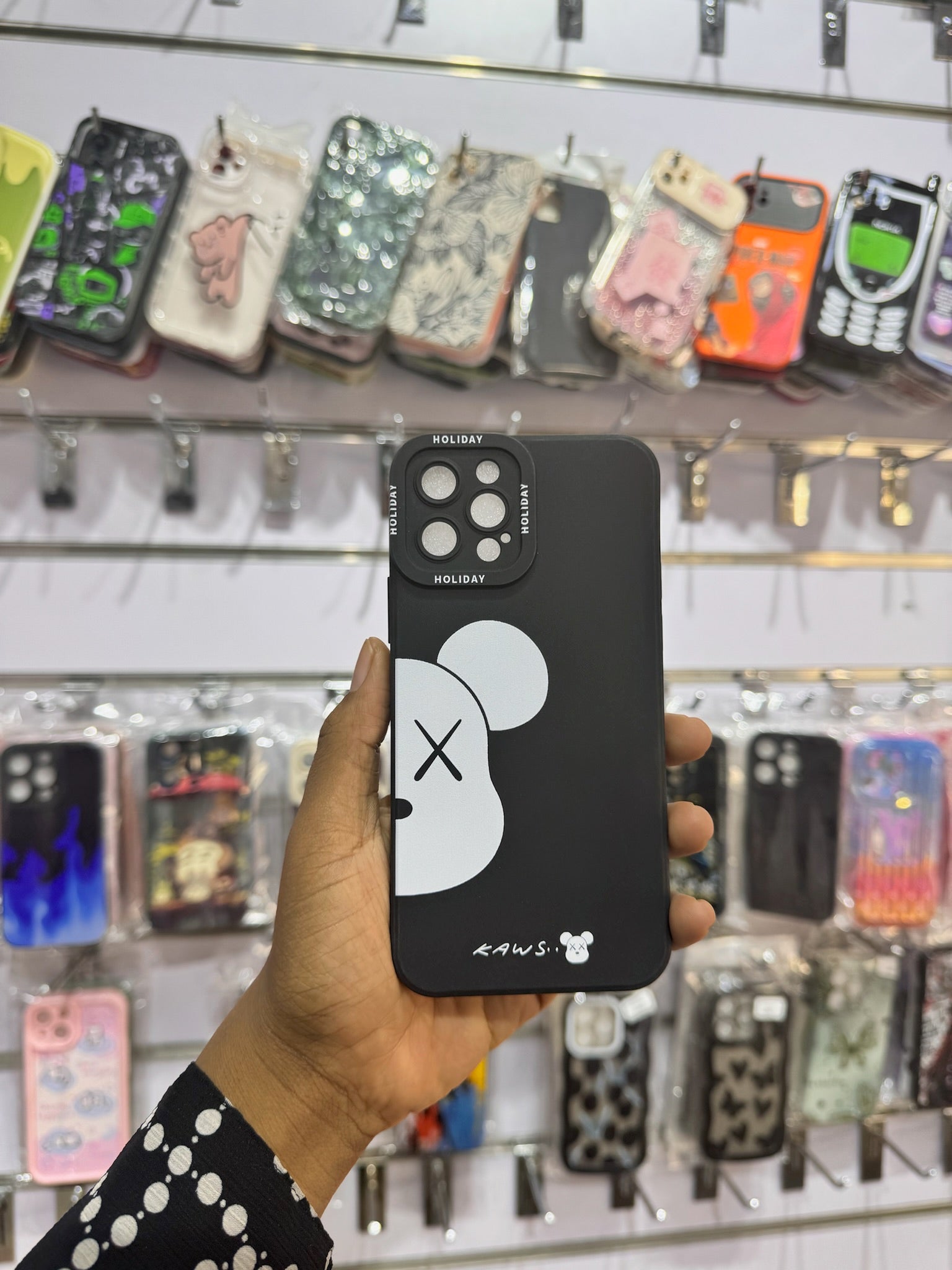Nude & Black Kaws Case For IPhones