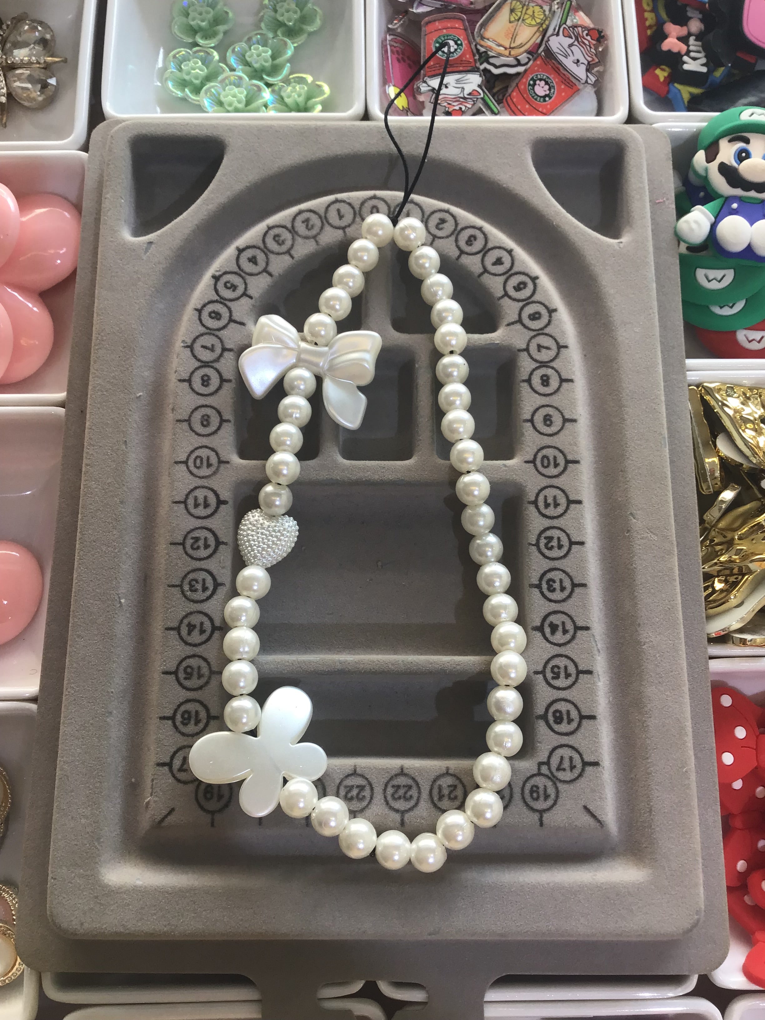 Pearl Phone Charm
