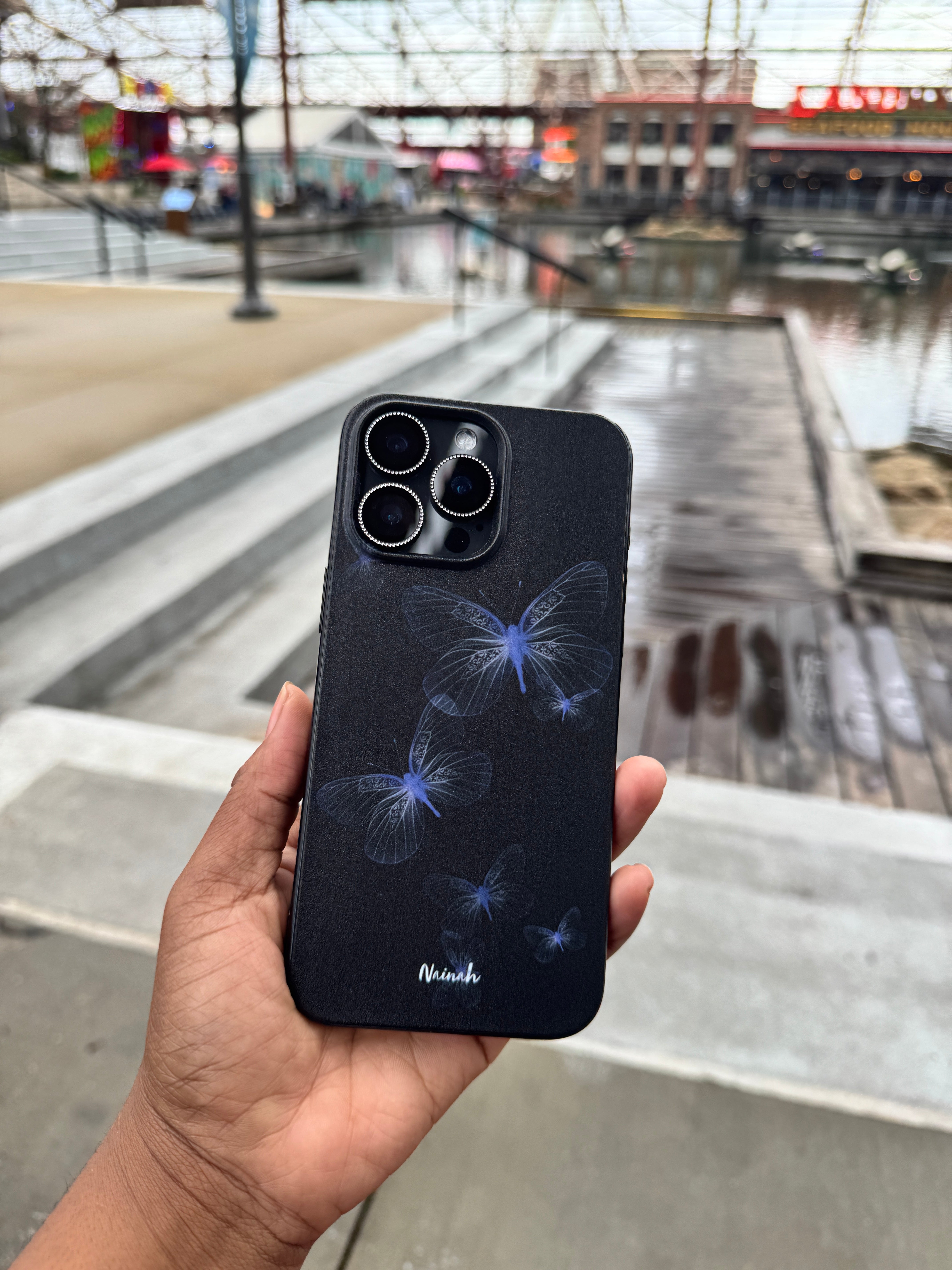 Neon Butterflies Case For iPhones