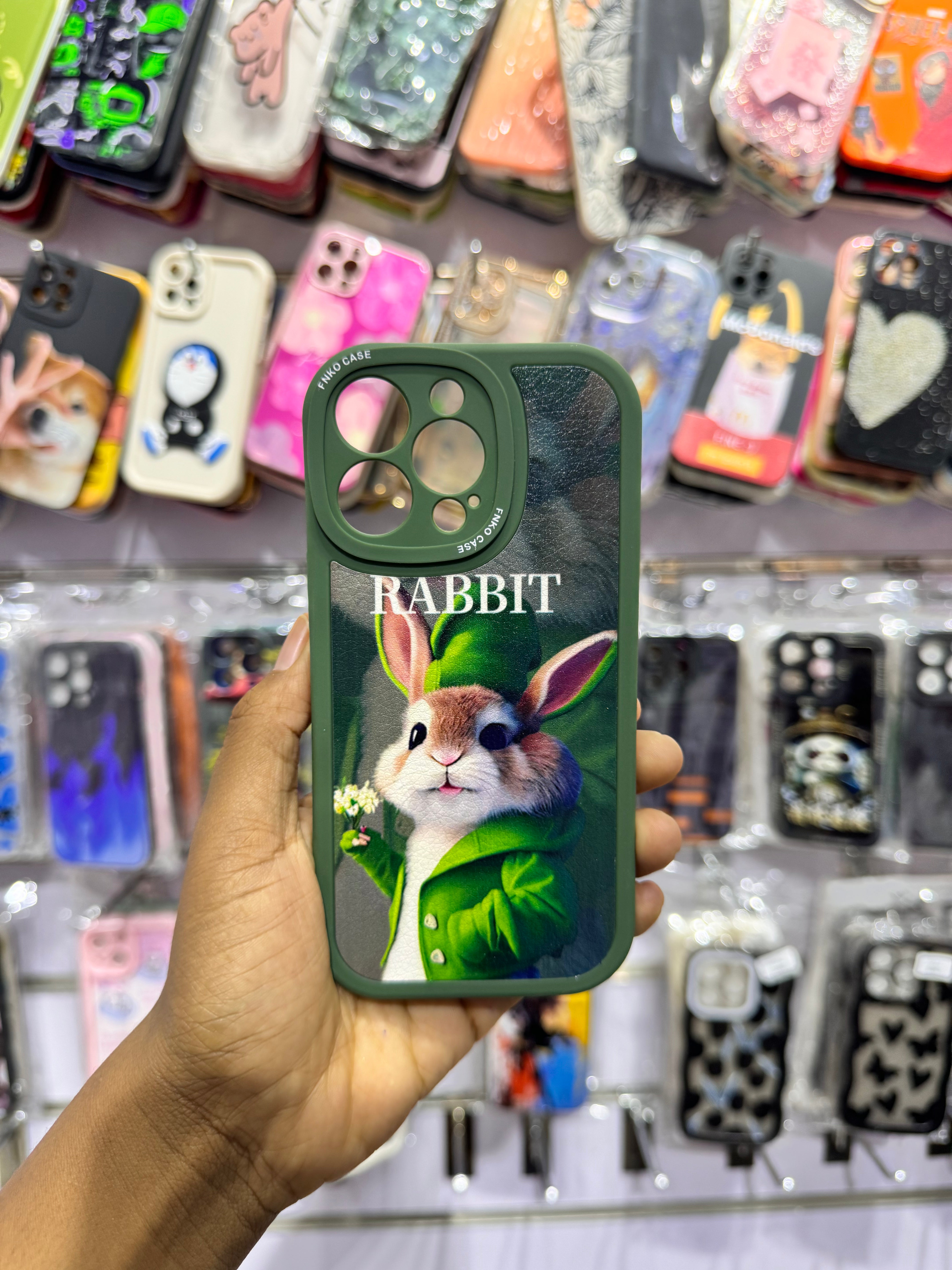 Green Rabbit Case For IPhones