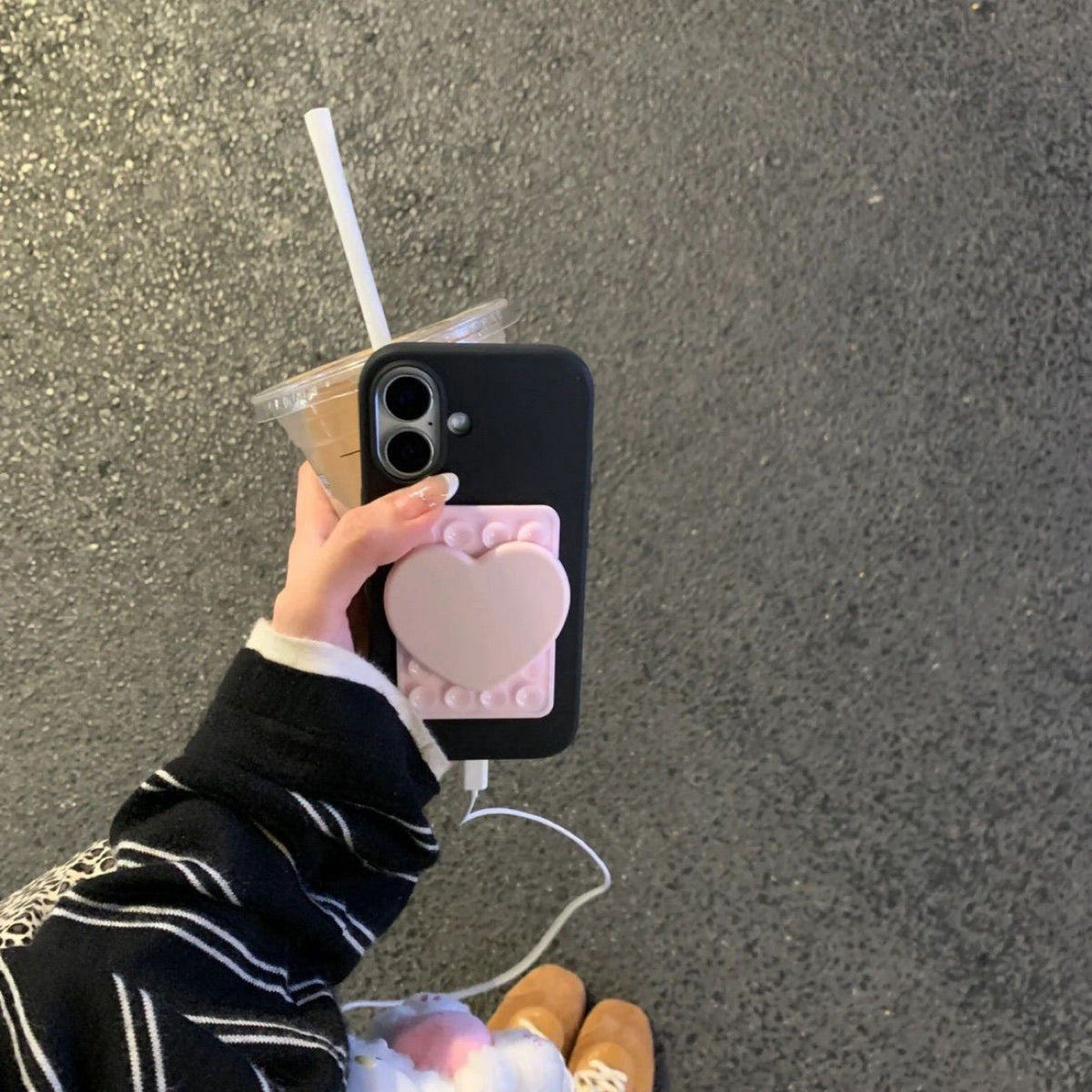 Heart Suction Mirror iPhone Case