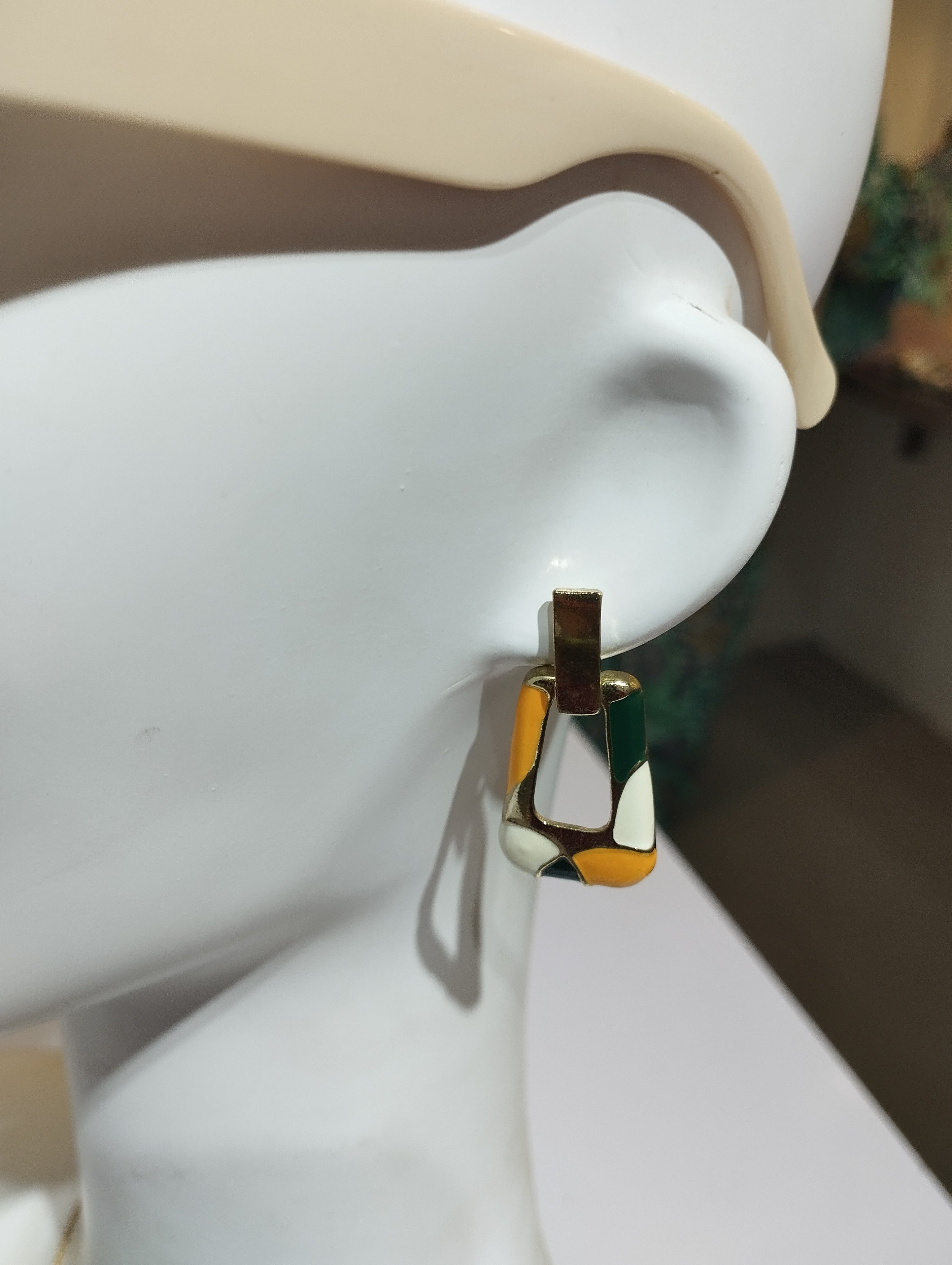 Gold colorful Earrings