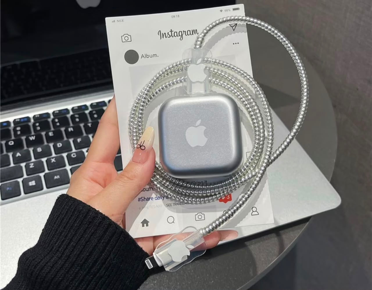 Silver charger protector set
