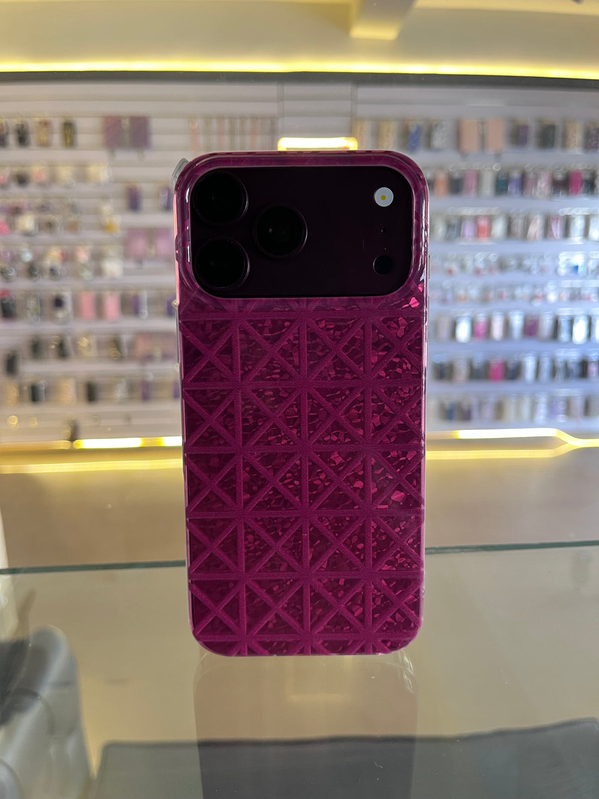 Burgundy Art Case For iphones